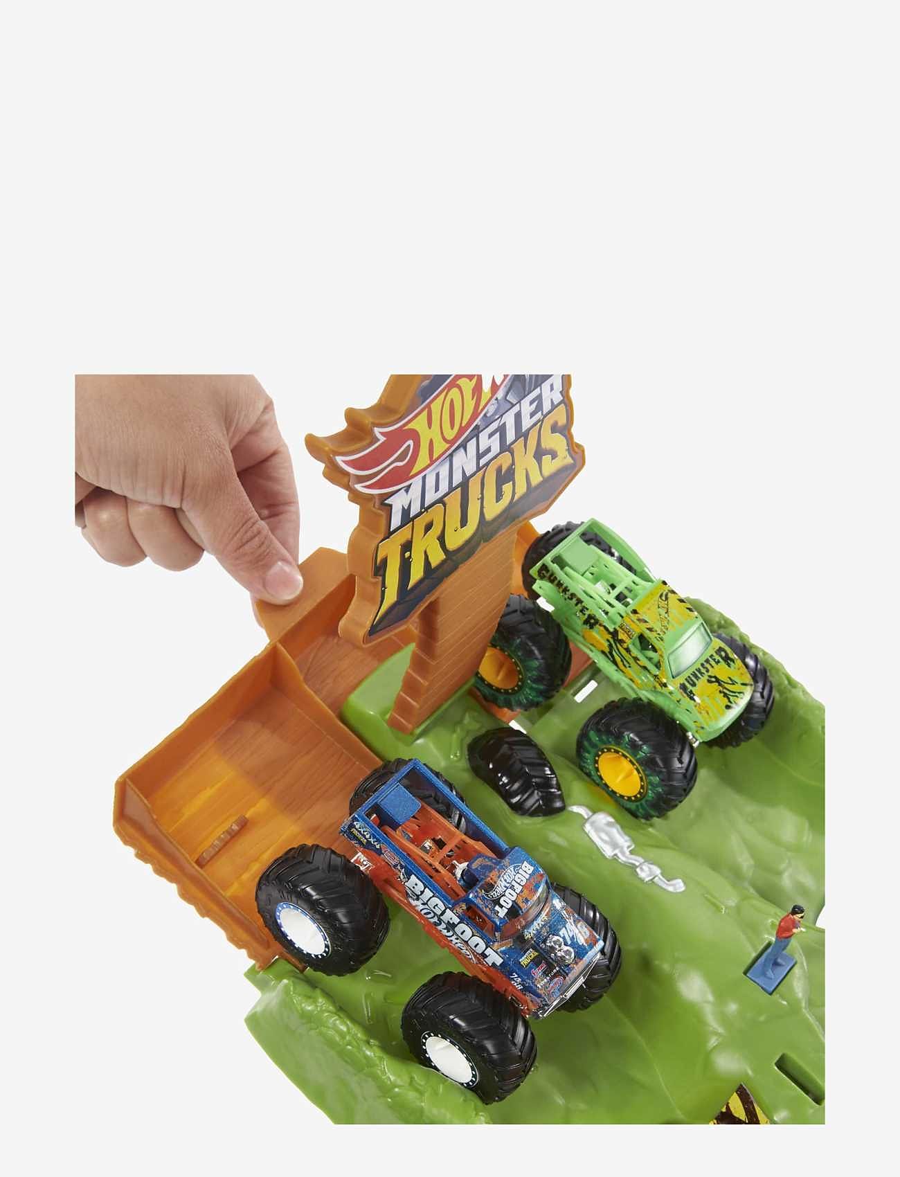 Hot Wheels - Monster Trucks Wreckin' Raceway Playset - bilbaner - multi color - 1