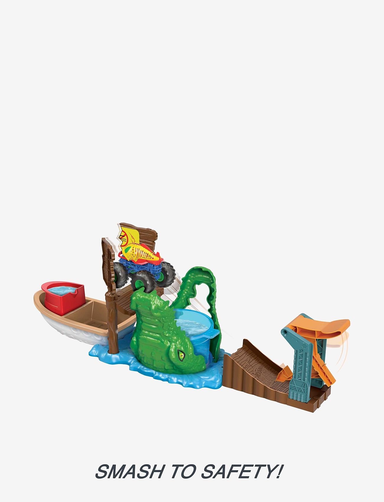 Hot Wheels - Monster Trucks Swamp Chomp Playset - multi color - 2