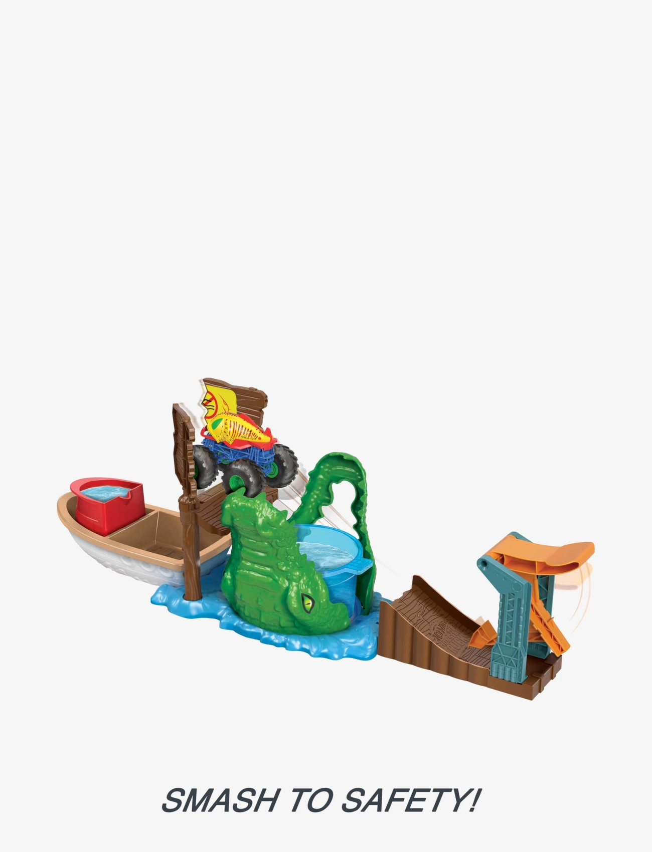 Hot Wheels - Monster Trucks Swamp Chomp Playset - multi color - 2