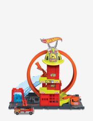 Hot Wheels - City Super Loop Fire Station - autoradat - multi color - 0