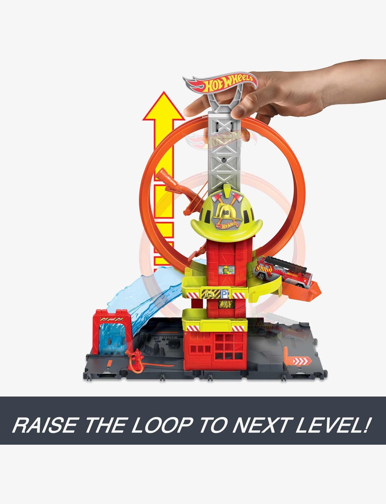 Hot Wheels - City Super Loop Fire Station - multi color - 2