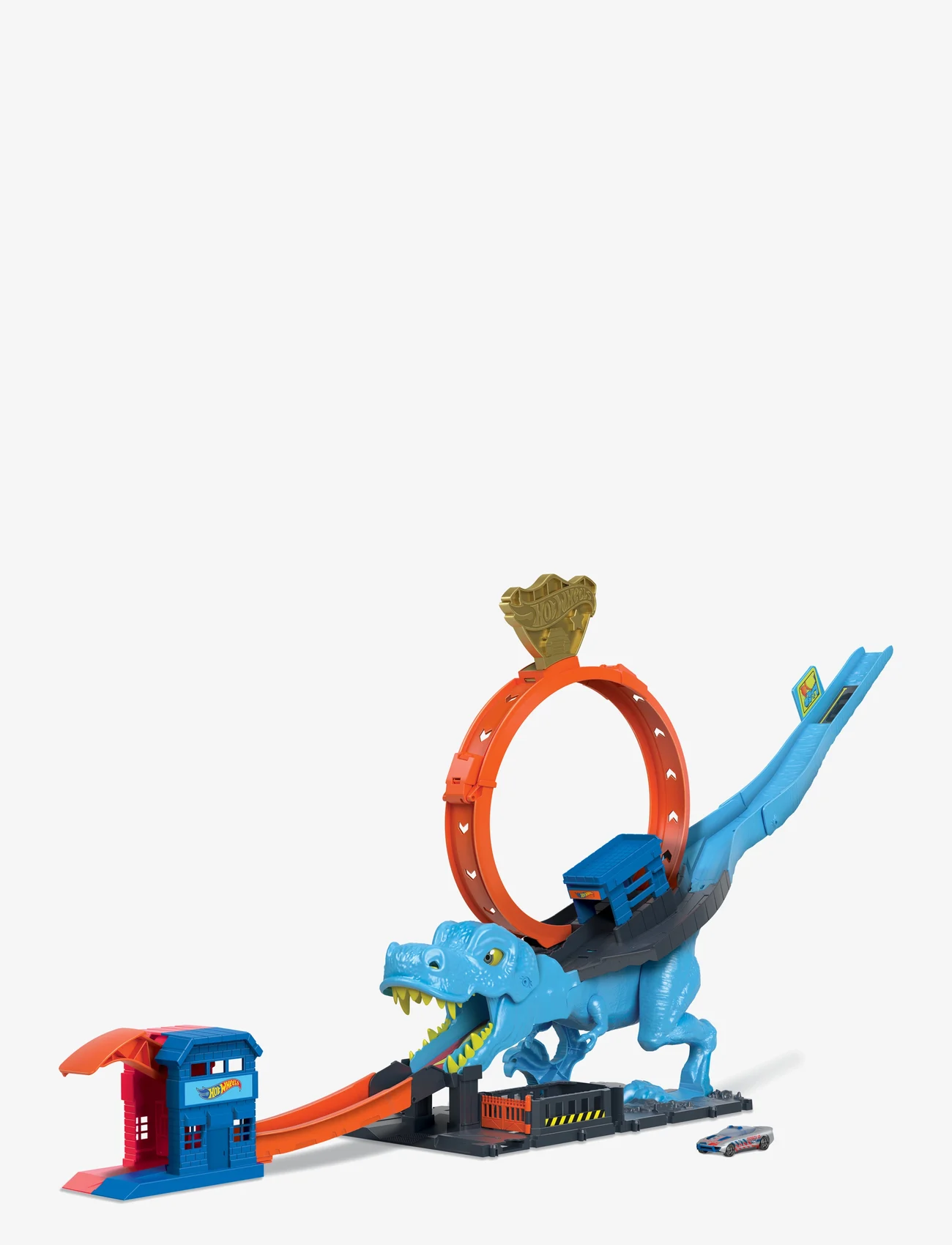 Hot Wheels - City T-Rex Chomp Down, playset - autoradat - multi color - 0