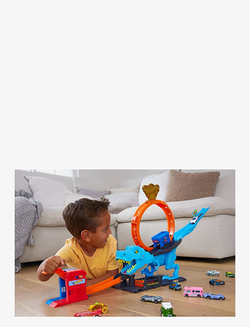 Hot Wheels - City T-Rex Loop and Stunt Playset, Track Set with 1 Toy Car - võistlusrajad - multi color - 2