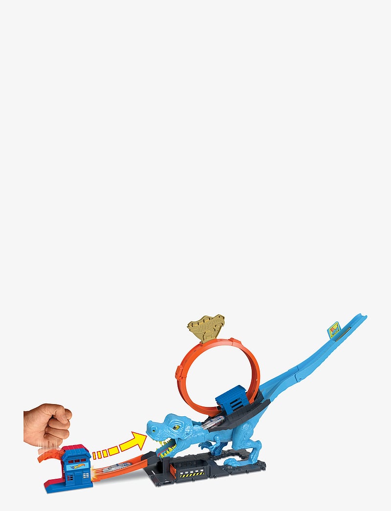 Hot Wheels - City T-Rex Loop and Stunt Playset, Track Set with 1 Toy Car - võistlusrajad - multi color - 3