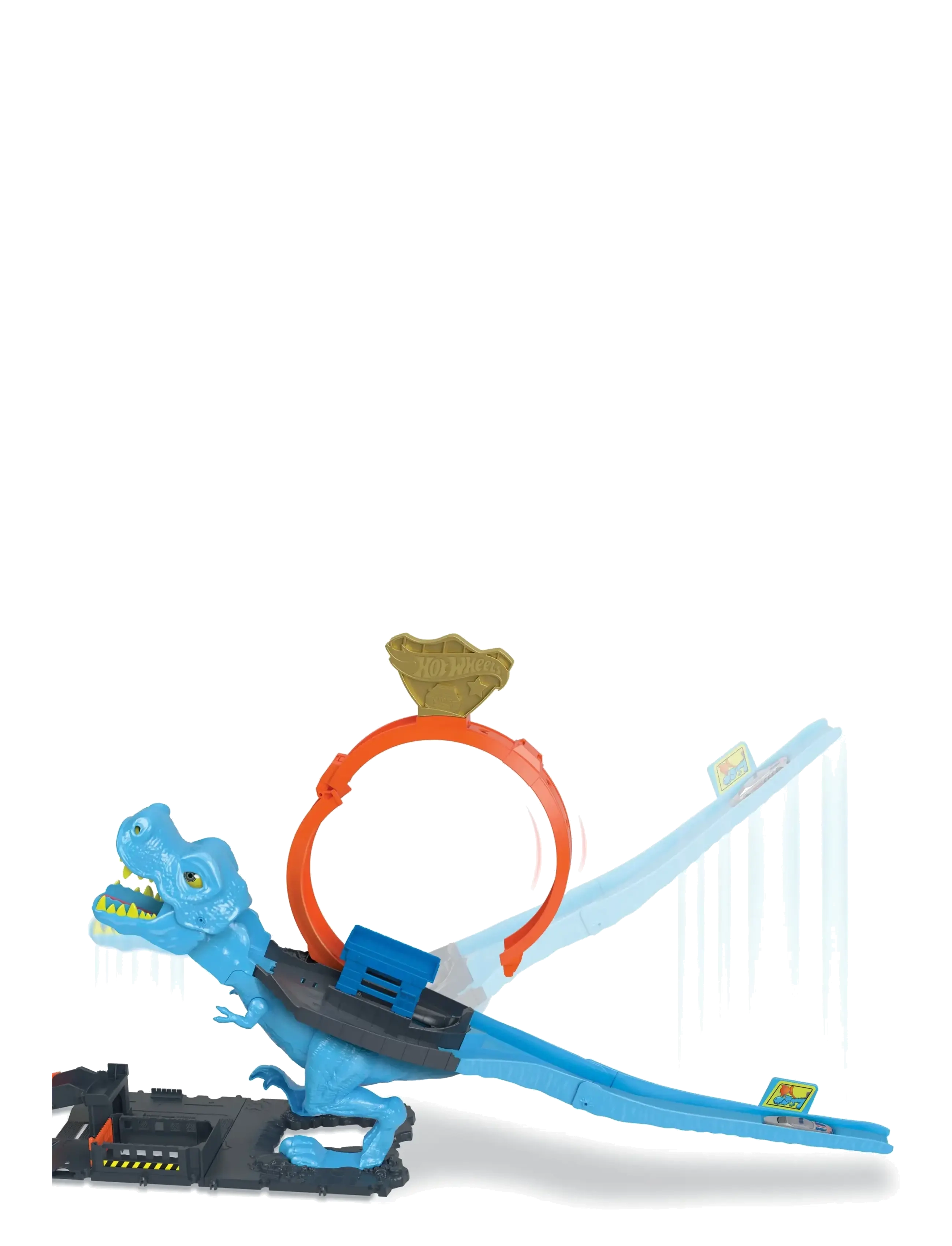 Hot Wheels - City T-Rex Loop and Stunt Playset, Track Set with 1 Toy Car - race tracks - multi color - 4