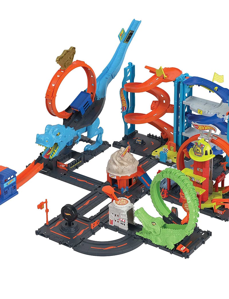 Hot Wheels - City Transforming Race Tower Playset, Track Set with 1 Toy Car - rennbahnen - multi color - 0