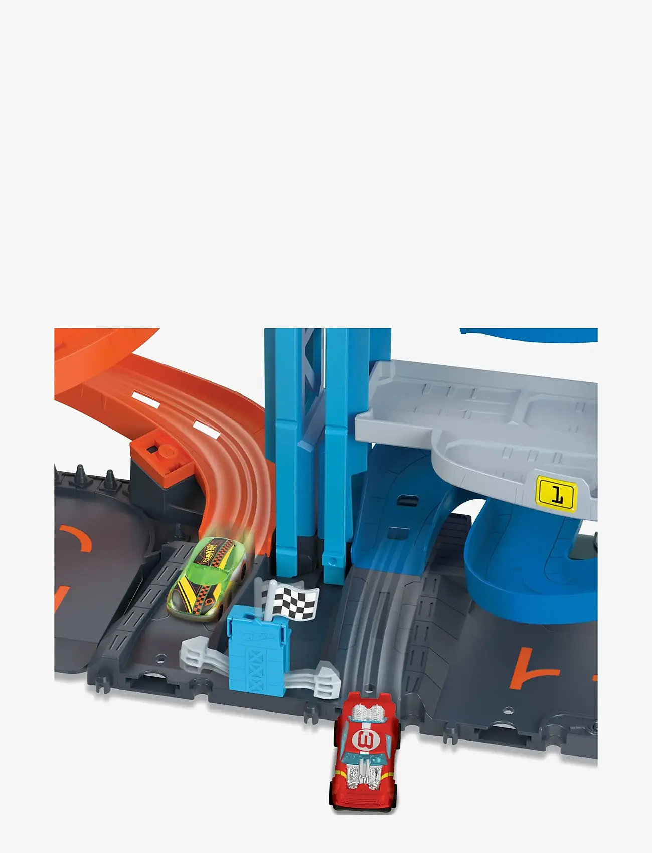 Hot Wheels - City Transforming Race Tower Playset, Track Set with 1 Toy Car - rennbahnen - multi color - 4