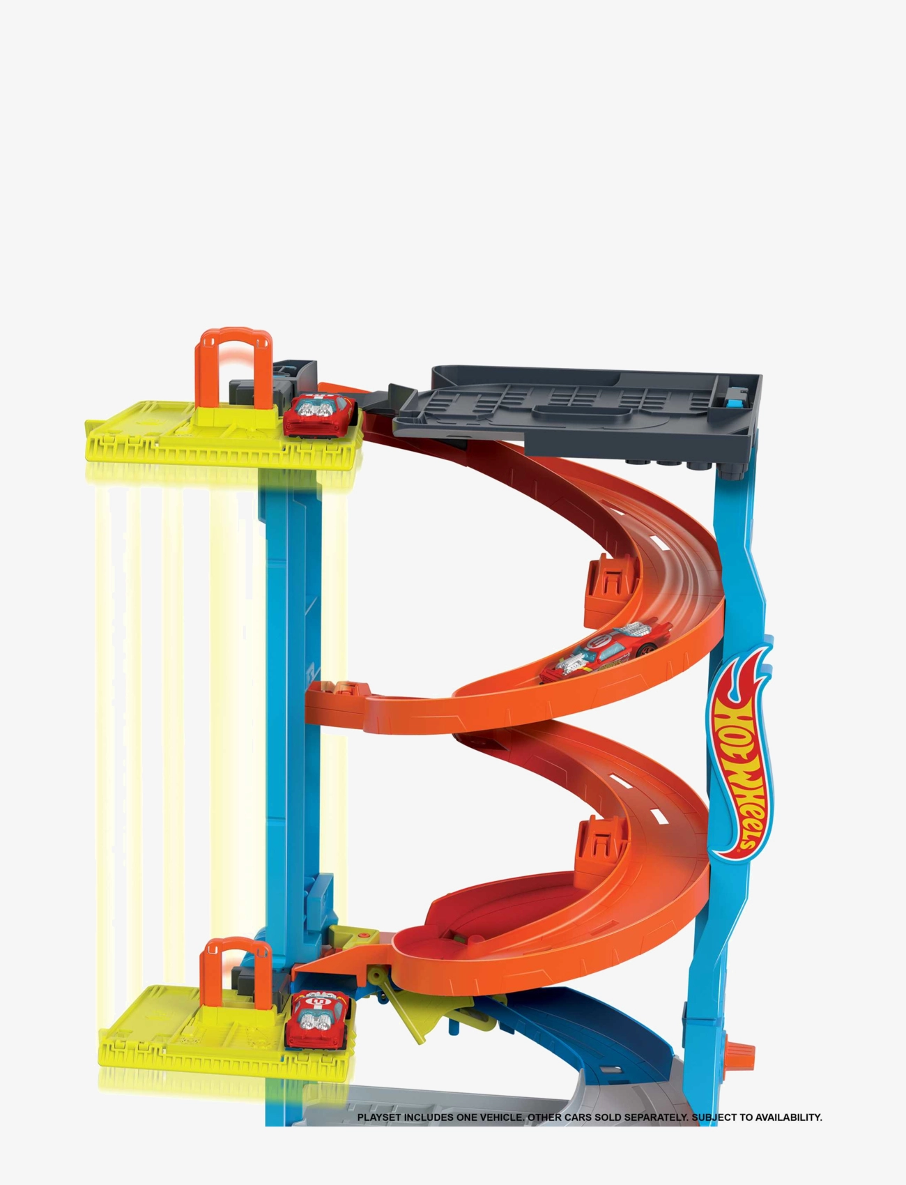 Hot Wheels - City Transforming Race Tower Playset, Track Set with 1 Toy Car - racerbaner - multi color - 5