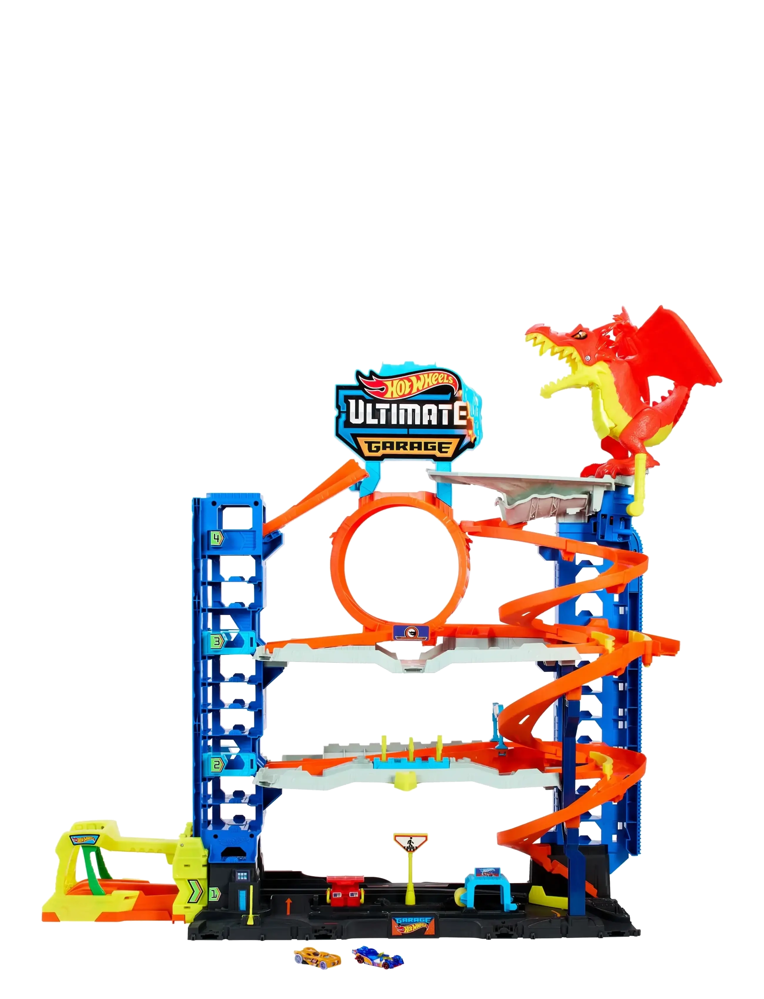 Hot Wheels Hw City Ultimate Dragon Garage, Børn, Race Tracks, Multi/mønstret, Str: ONE SIZE