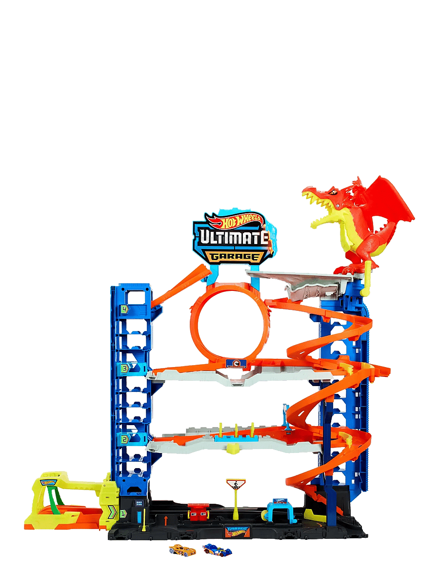 Hot Wheels - HW City Ultimate Dragon Garage - rennbahnen - multi color - 0