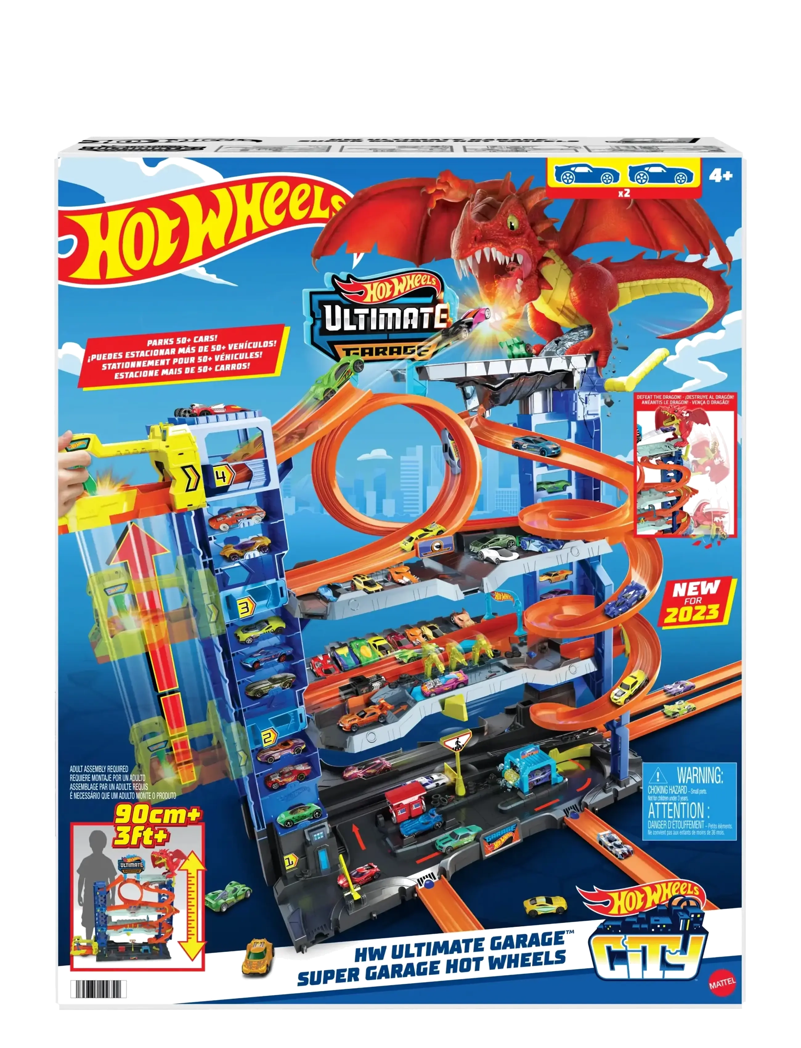 Hot Wheels - HW City Ultimate Dragon Garage - rennbahnen - multi color - 4