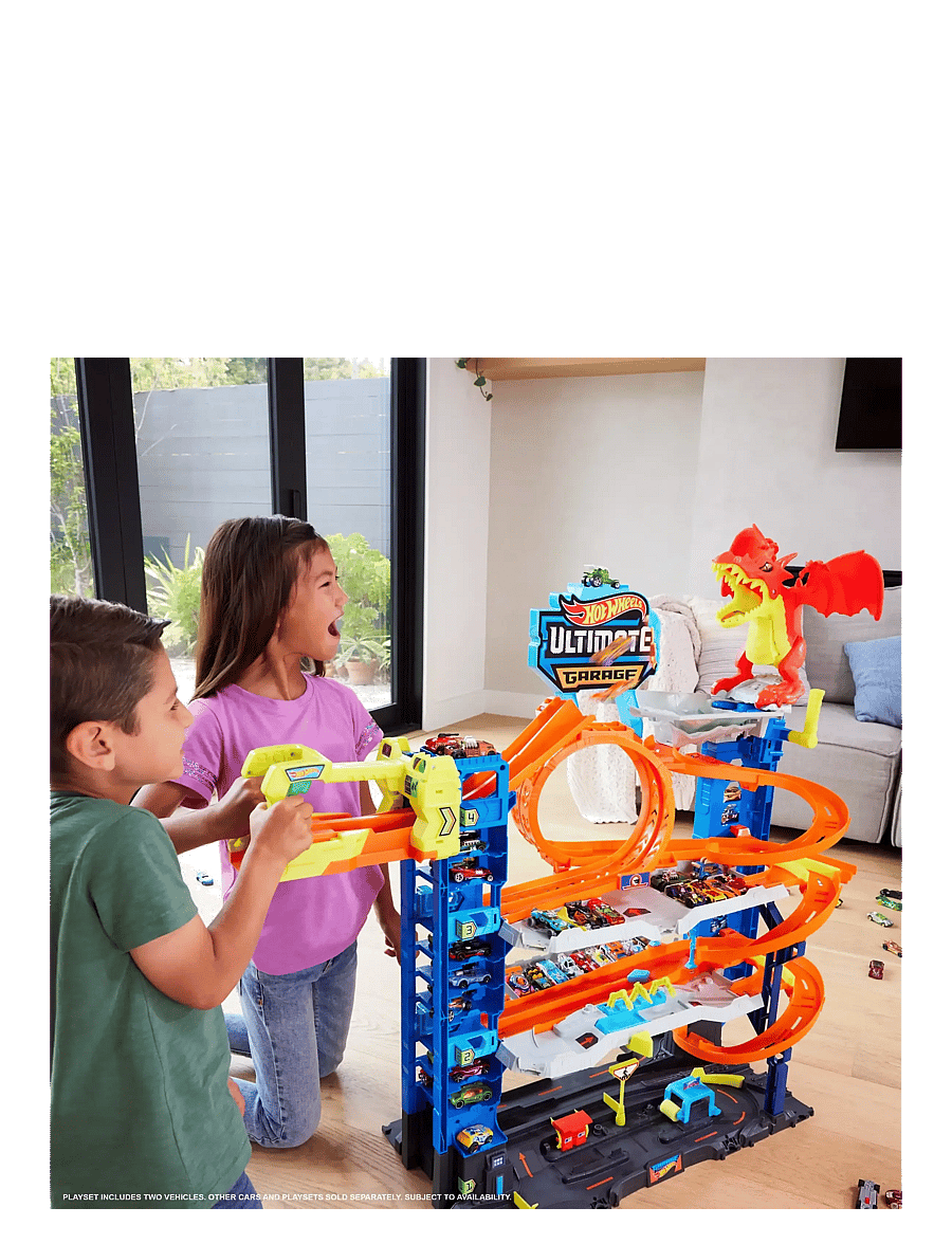 Hot Wheels - HW City Ultimate Dragon Garage - rennbahnen - multi color - 5