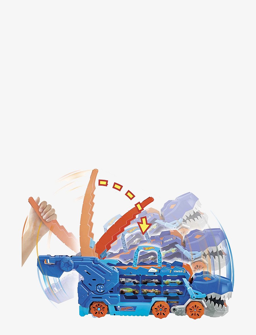 Hot Wheels - HW City Ultimate T-Rex Transporter - veoautod - multi color - 1