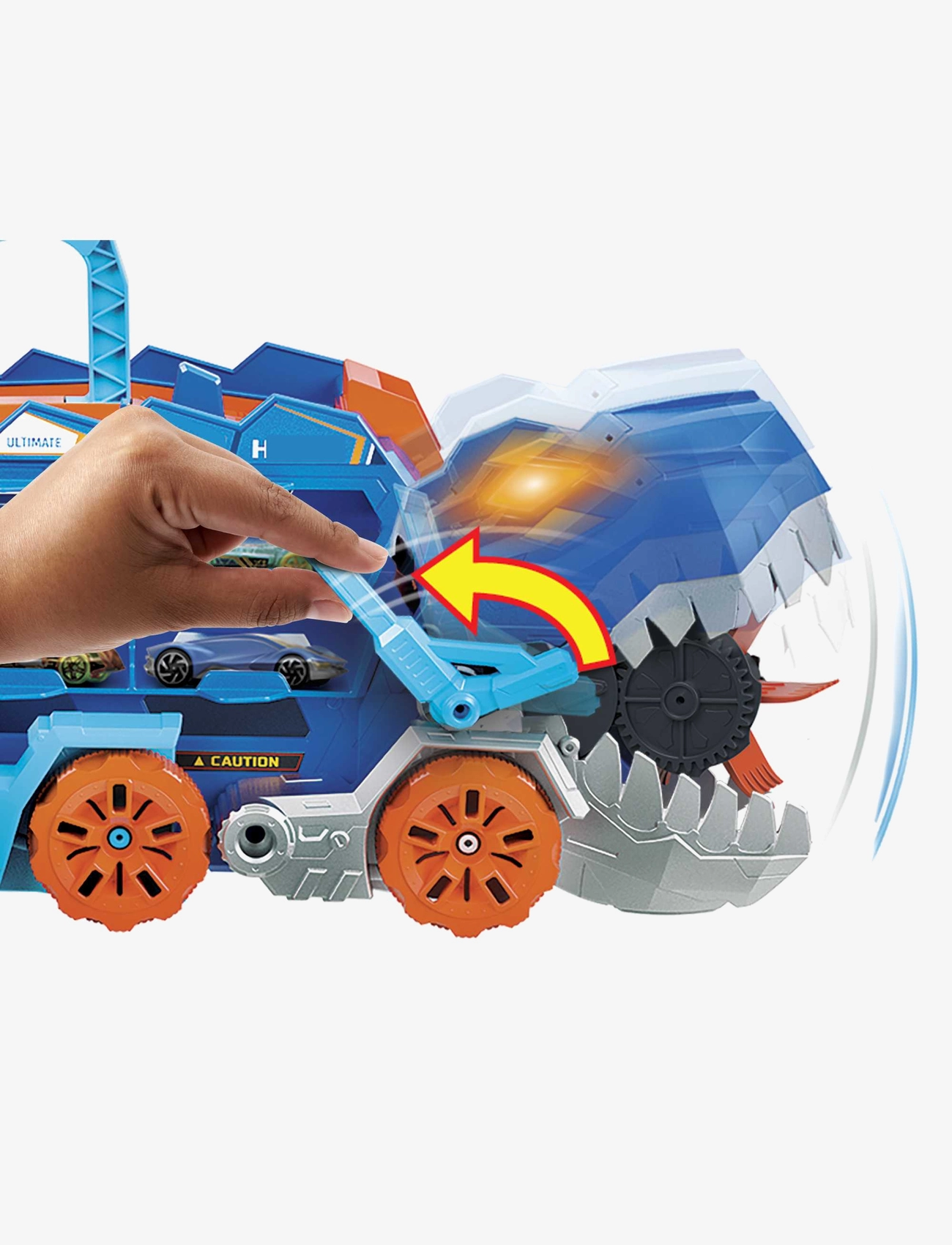 Hot Wheels - HW City Ultimate T-Rex Transporter - lastbiler - multi color - 3