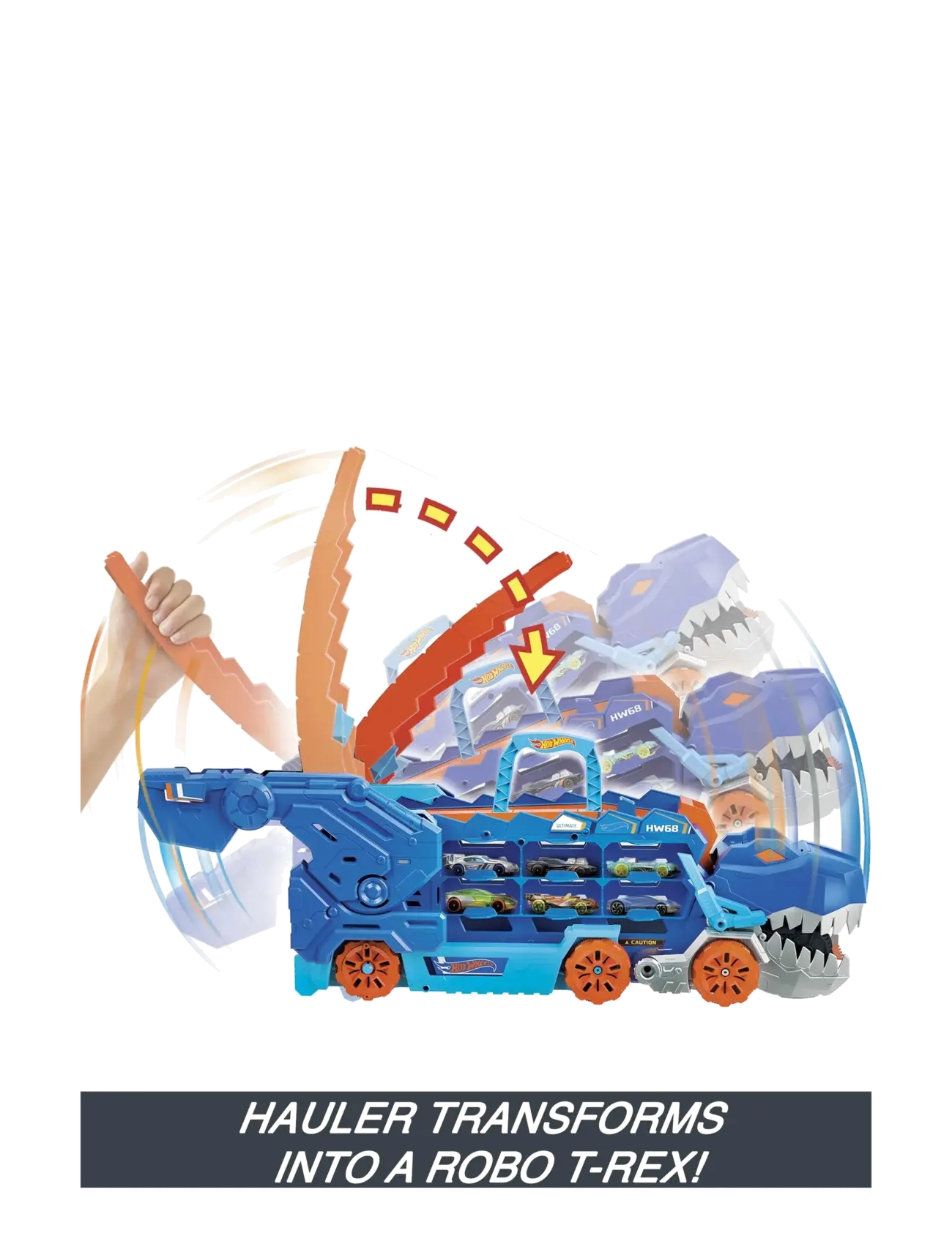 Hot Wheels - HW City Ultimate T-Rex Transporter - lastbiler - multi color - 5