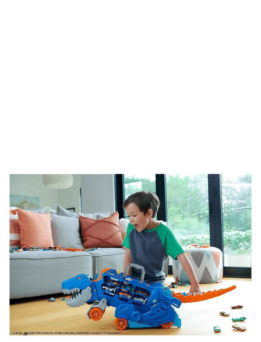 Hot Wheels - HW City Ultimate T-Rex Transporter - toy cars - multi color - 5