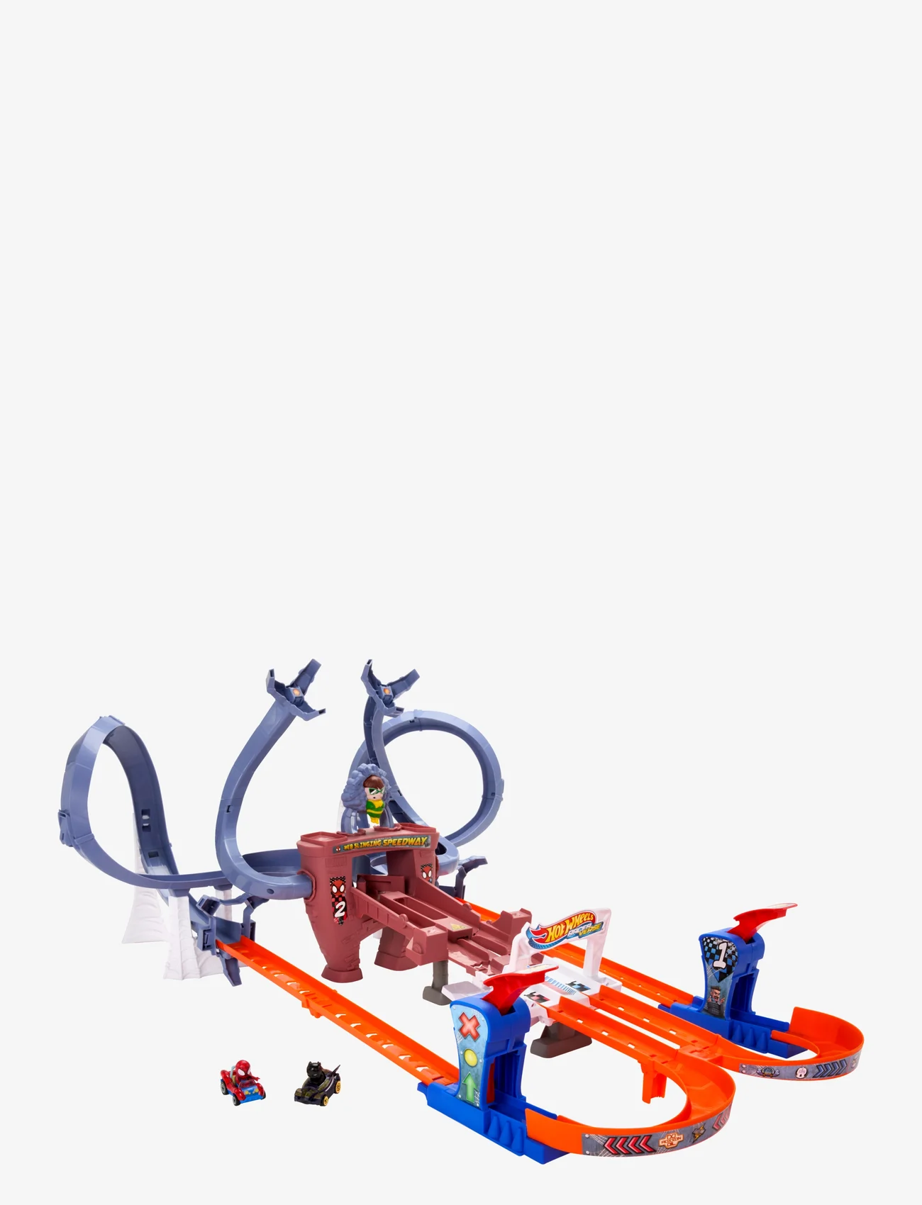 Hot Wheels - Racer Verse RACERVERSE Spider-Man's Web Slinging Speedway Track Set - racerbaner - multicolor - 0