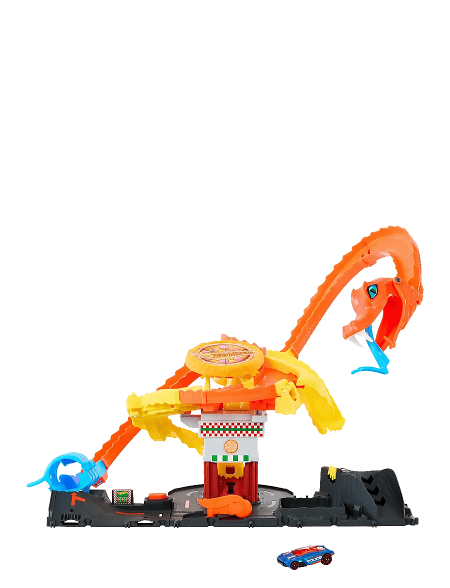 Hot Wheels - HW City Pizza Slam Cobra Attack - race tracks - multicolor - 0