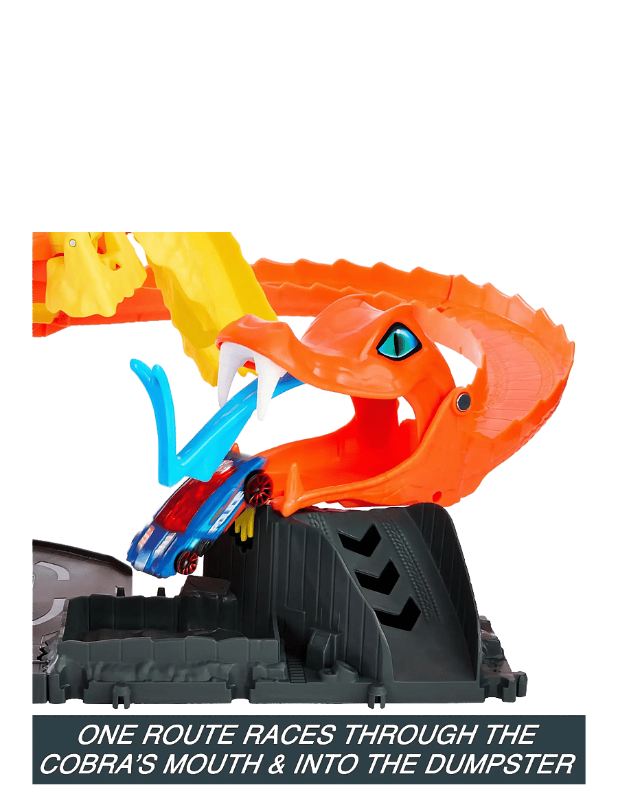 Hot Wheels - HW City Pizza Slam Cobra Attack - race tracks - multicolor - 3