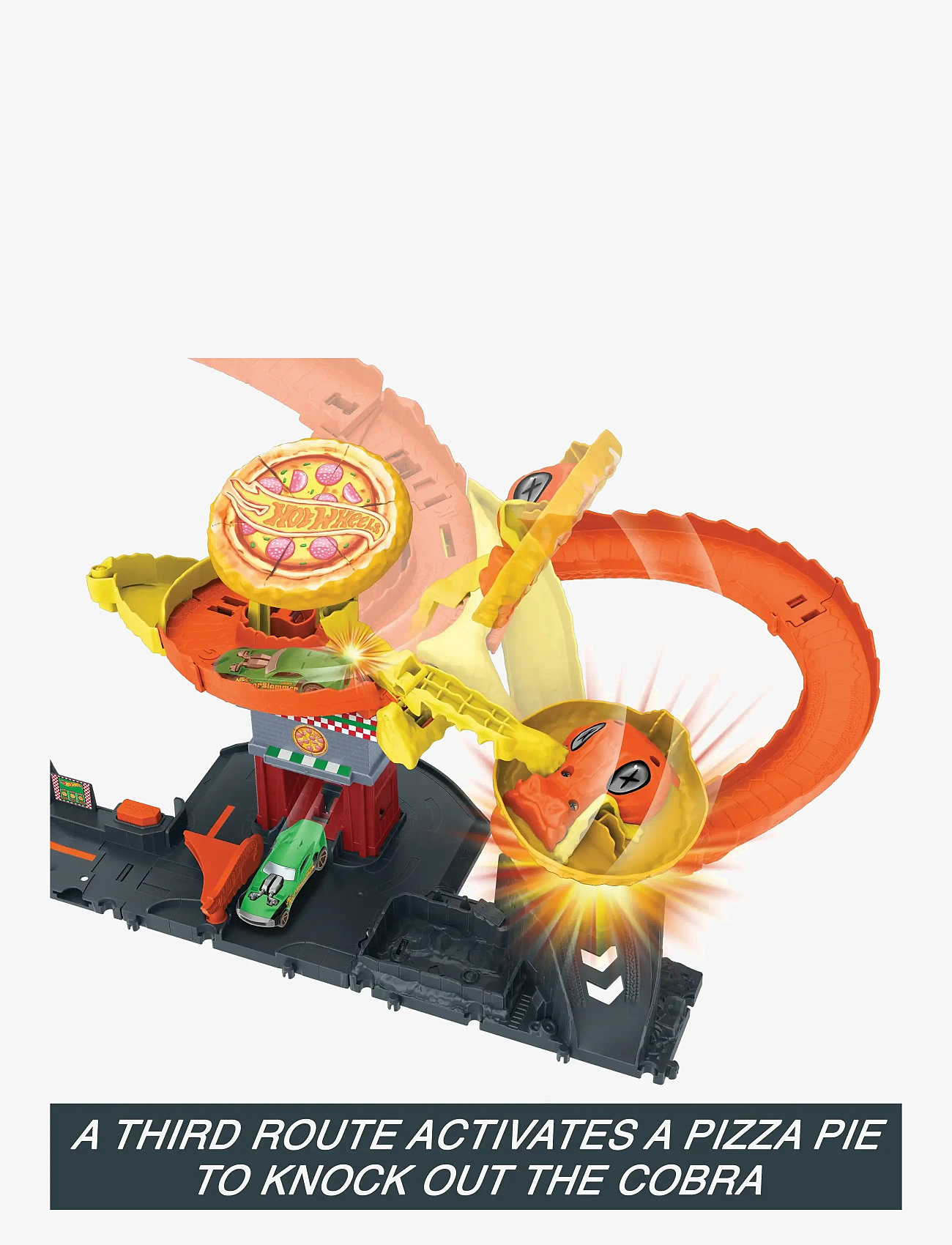 Hot Wheels - HW City Pizza Slam Cobra Attack - rennbahnen - multicolor - 5