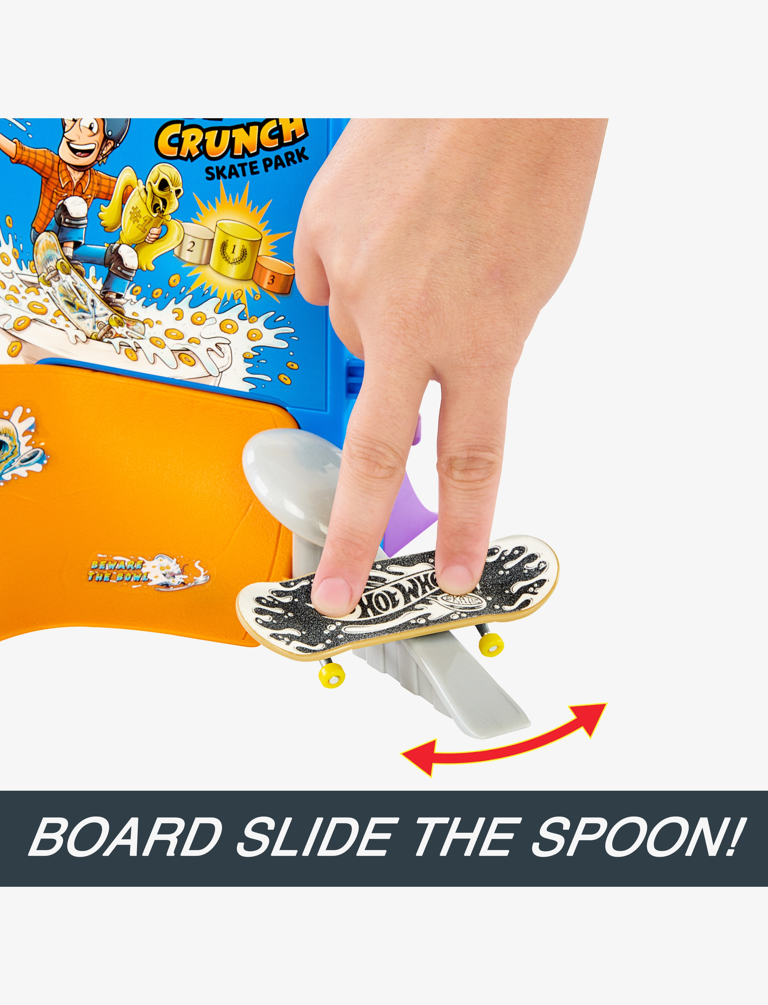 Hot Wheels - SKATE Tony Hawk Cereal Skate Bowl - leikfangasett - multicolor - 4