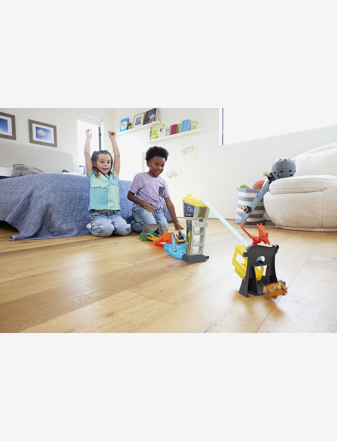 Hot Wheels - Racer Verse RACERVERSE Blue's Raptor Rush Track Set - bilbanor - multicolor - 1