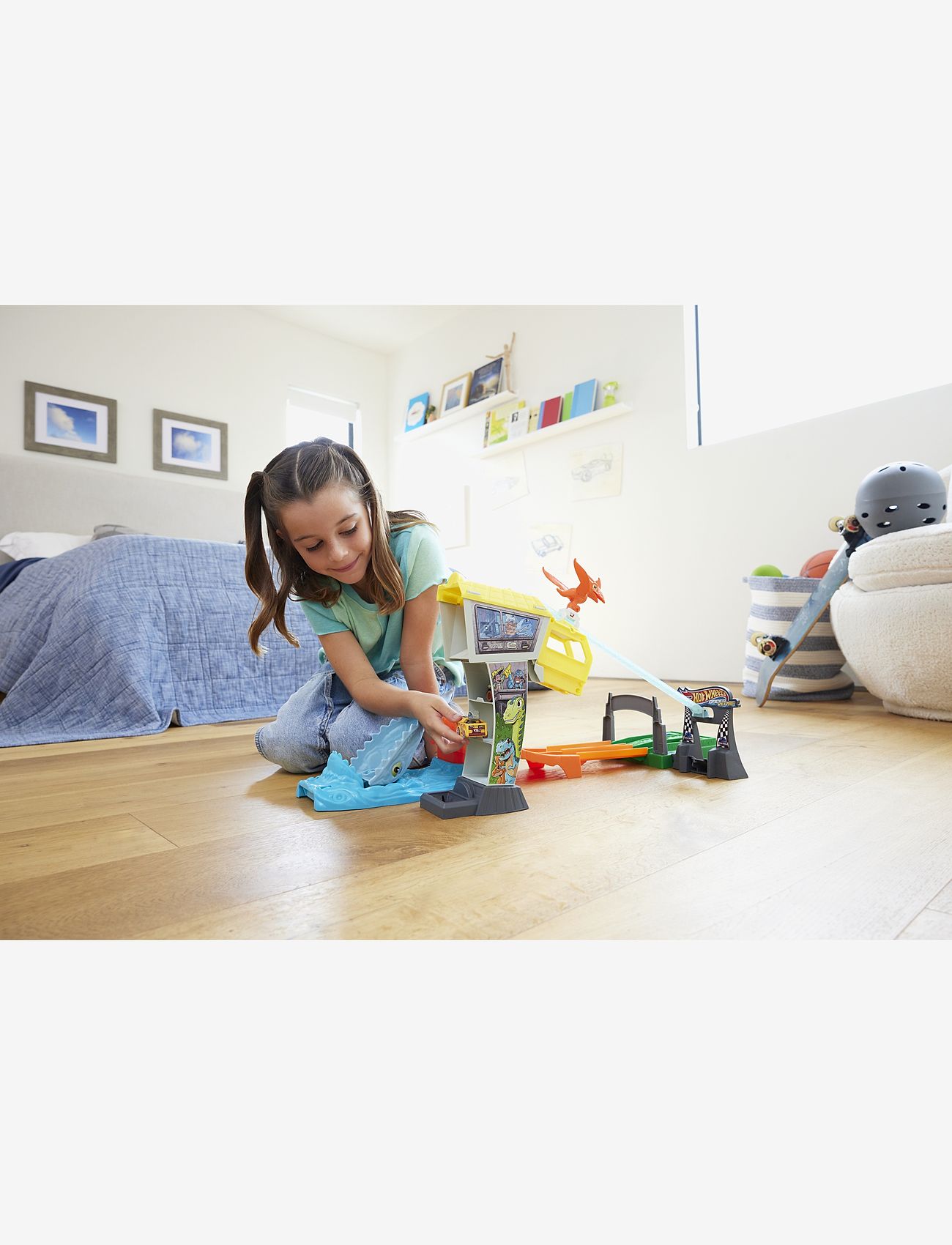 Hot Wheels - Racer Verse RACERVERSE Blue's Raptor Rush Track Set - bilbanor - multicolor - 2