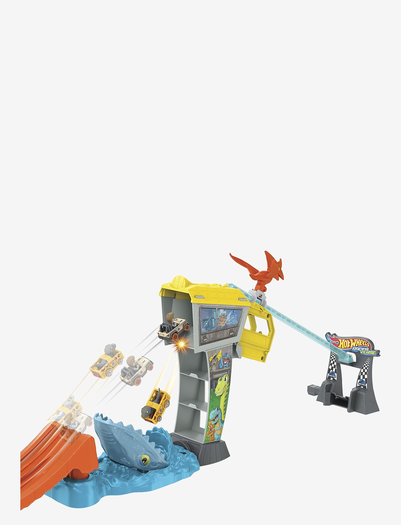 Hot Wheels - Racer Verse RACERVERSE Blue's Raptor Rush Track Set - bilbanor - multicolor - 4