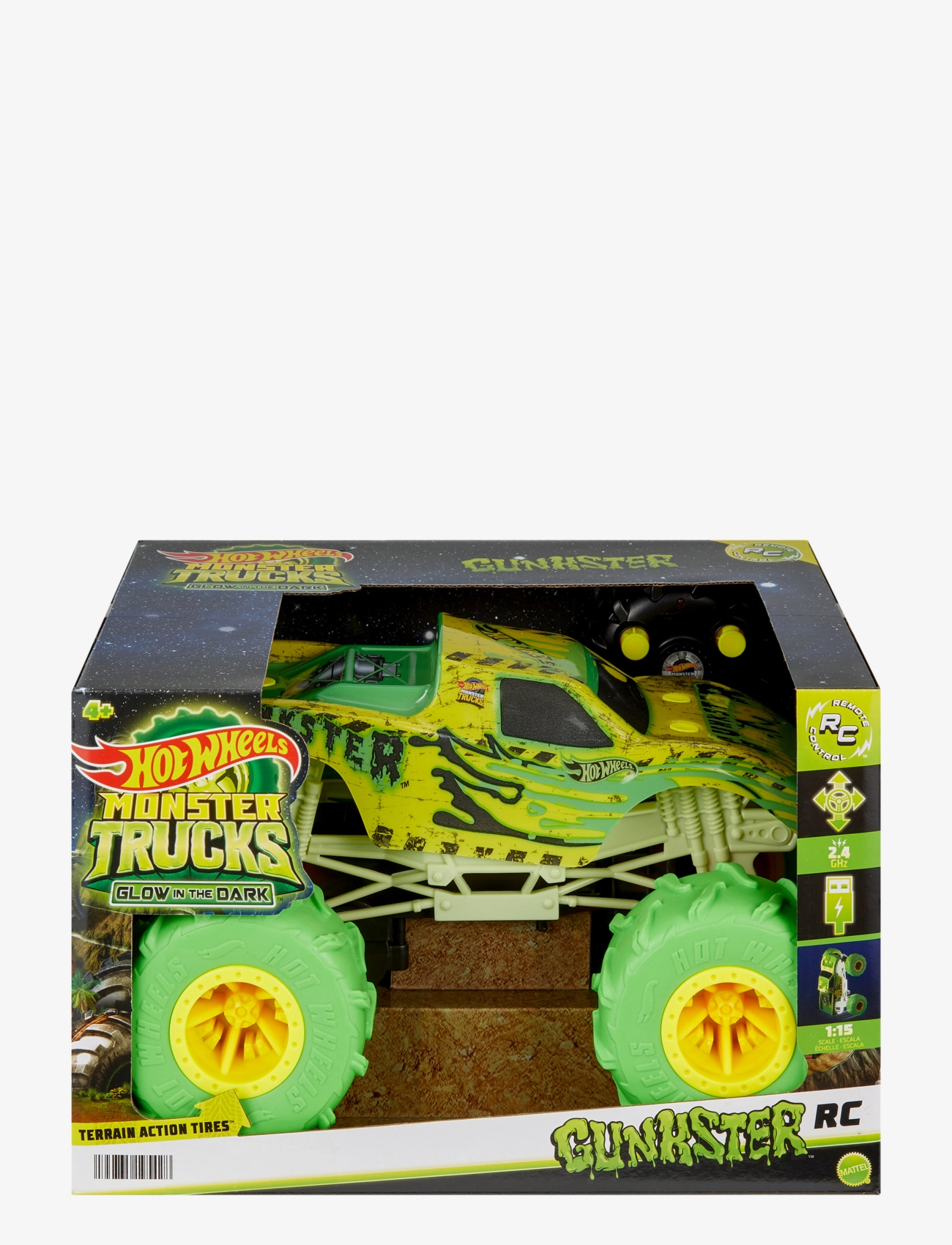 Hot Wheels - Monster Trucks 1:15 Scale GUNKSTER RC Vehicle - multicolor - 2