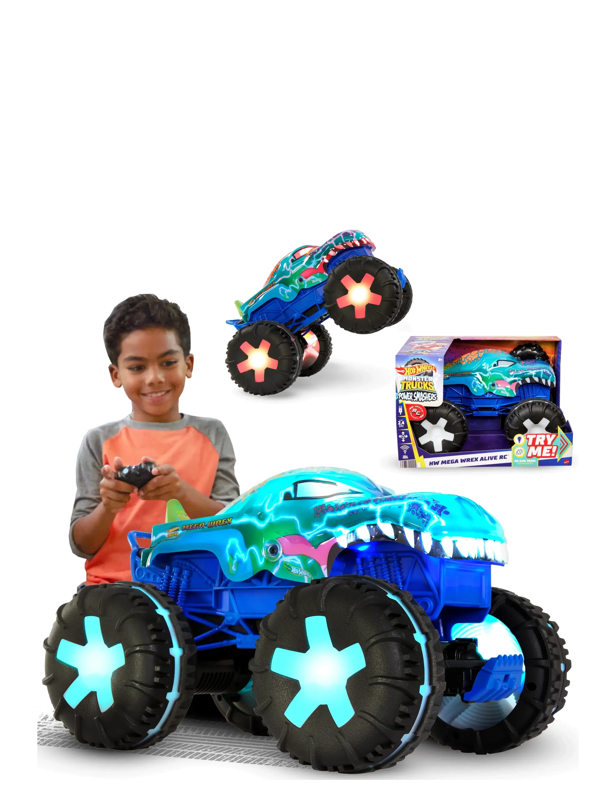 Hot Wheels HWMT RC 1:15 Mega Wrex - App deal - MULTICOLOR / multi