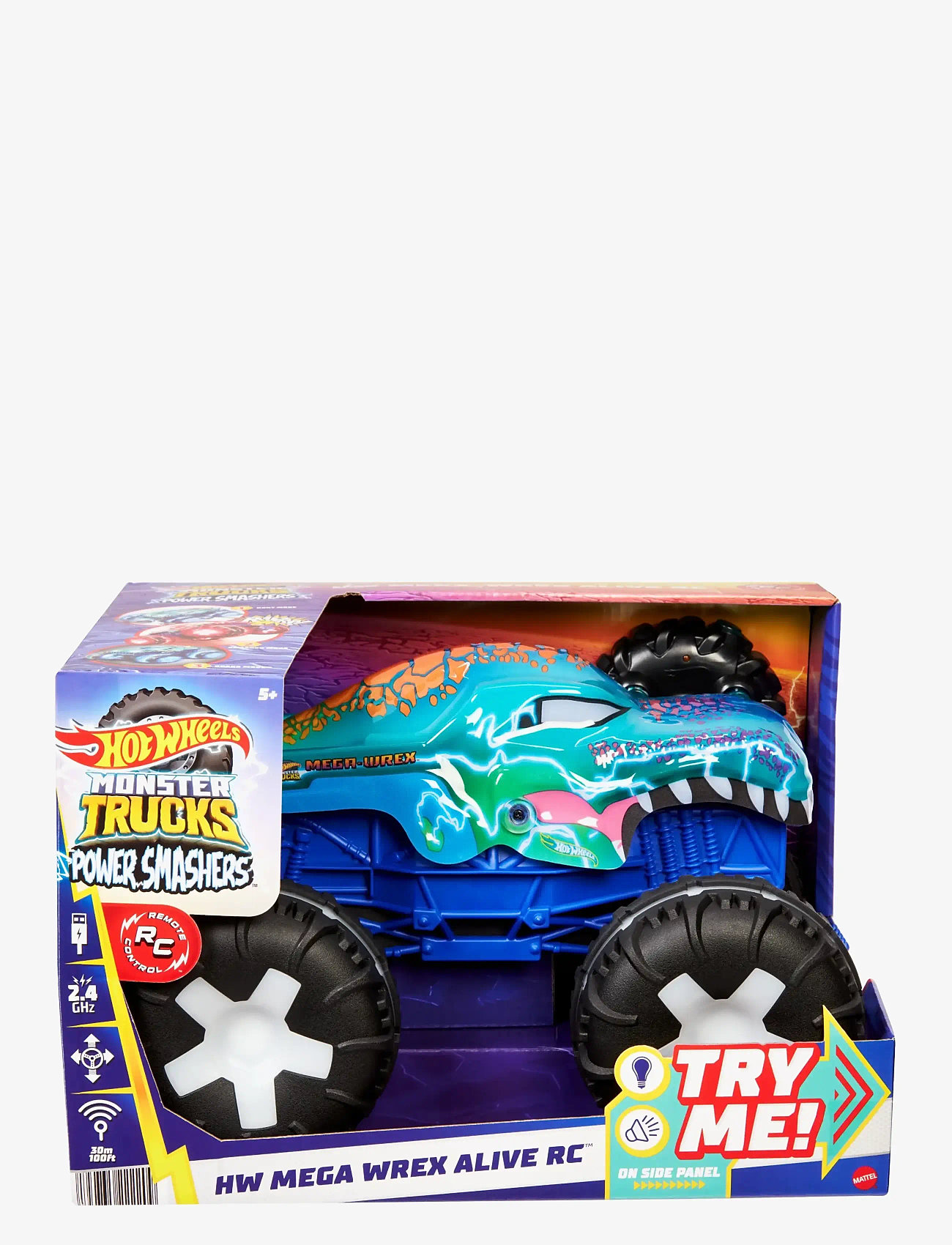 Hot Wheels - HWMT RC 1:15 Mega Wrex - fjernstyret legetøj - multicolor - 5