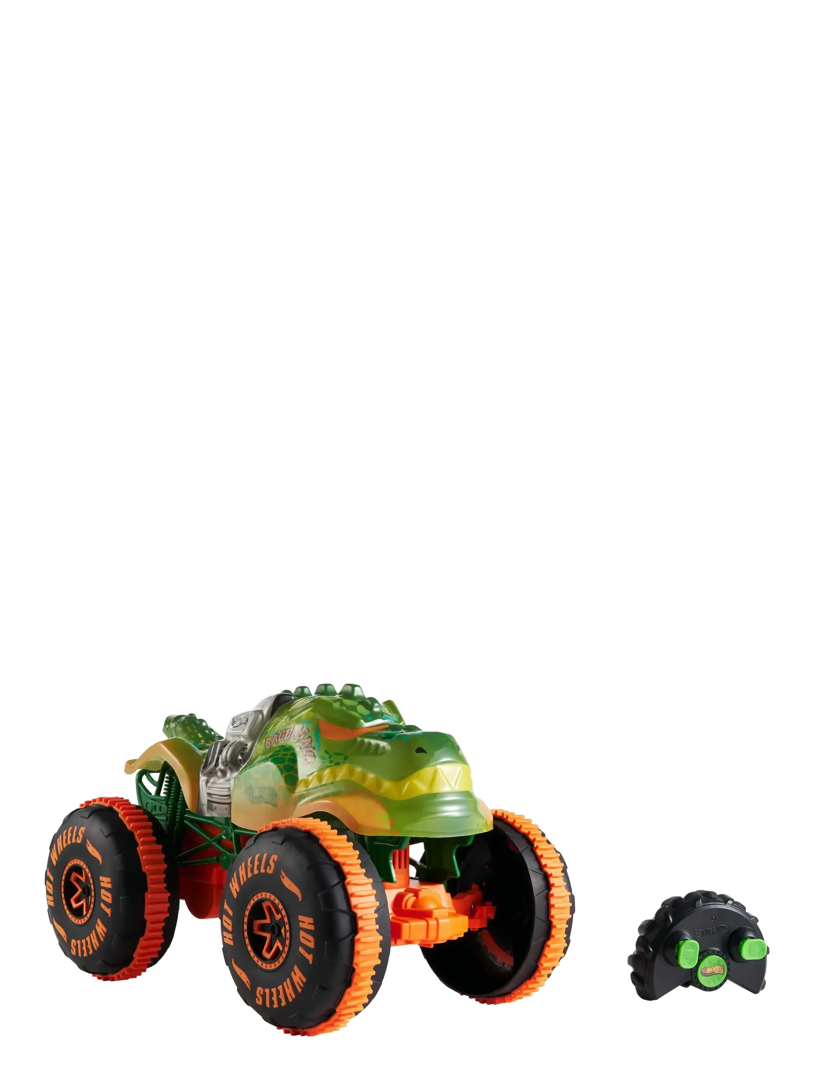 HOT WHEELS Monster Trucks Rc Rageasaur, Battery-Powered Remote-Control Toy Truck In 1:15 Scale Patterned - One Size - Kinder