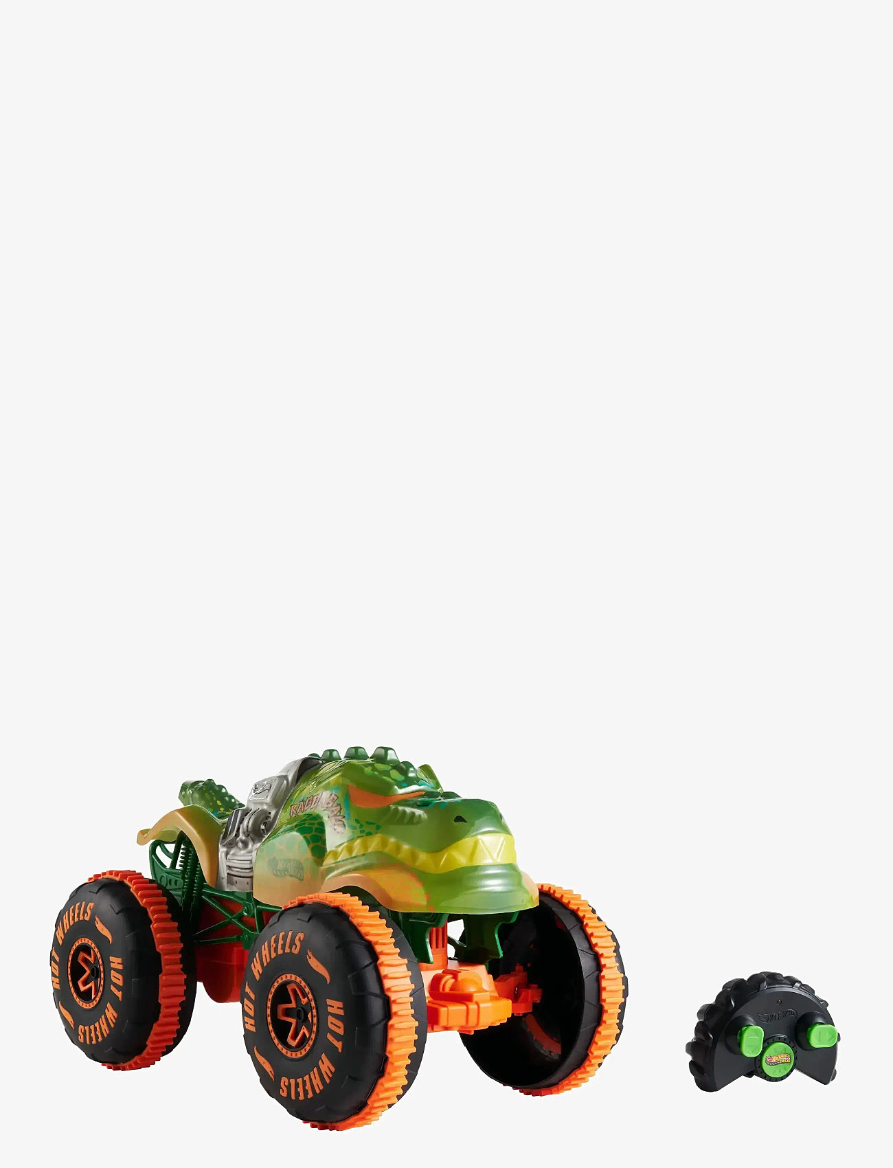 Hot Wheels - Monster Trucks RC Rageasaur, Battery-Powered Remote-Control Toy Truck in 1:15 Scale - spielzeugautos - multi color - 0
