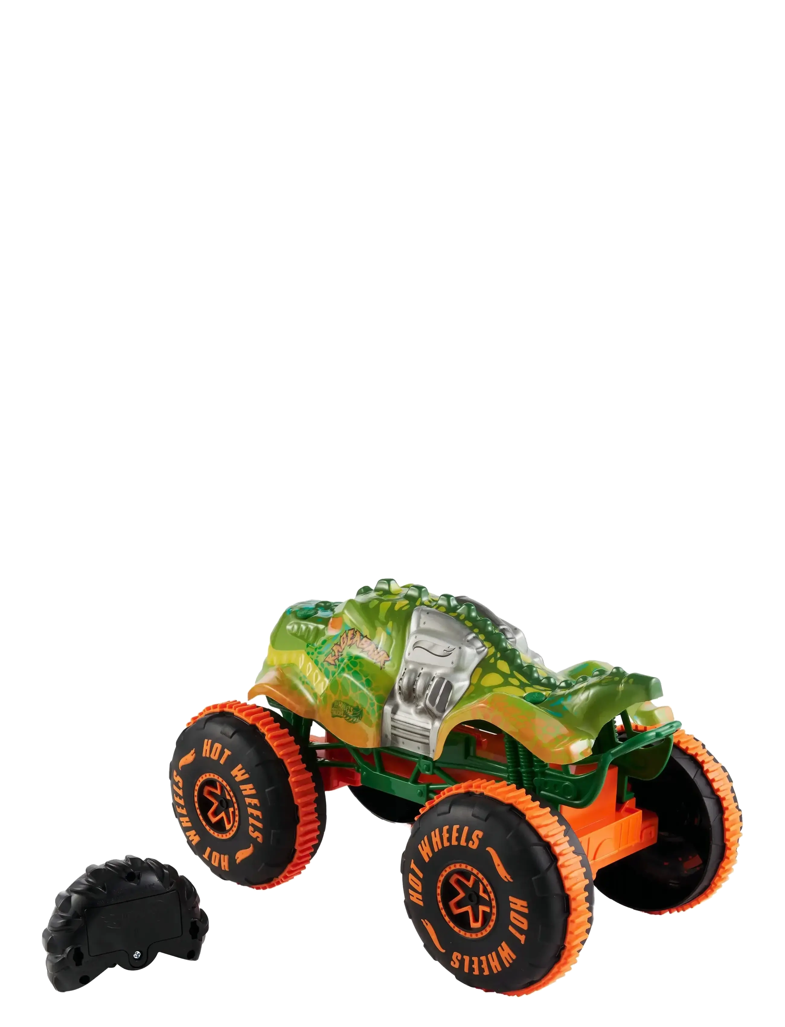 Hot Wheels - Monster Trucks RC Rageasaur, Battery-Powered Remote-Control Toy Truck in 1:15 Scale - leluautot - multi color - 2