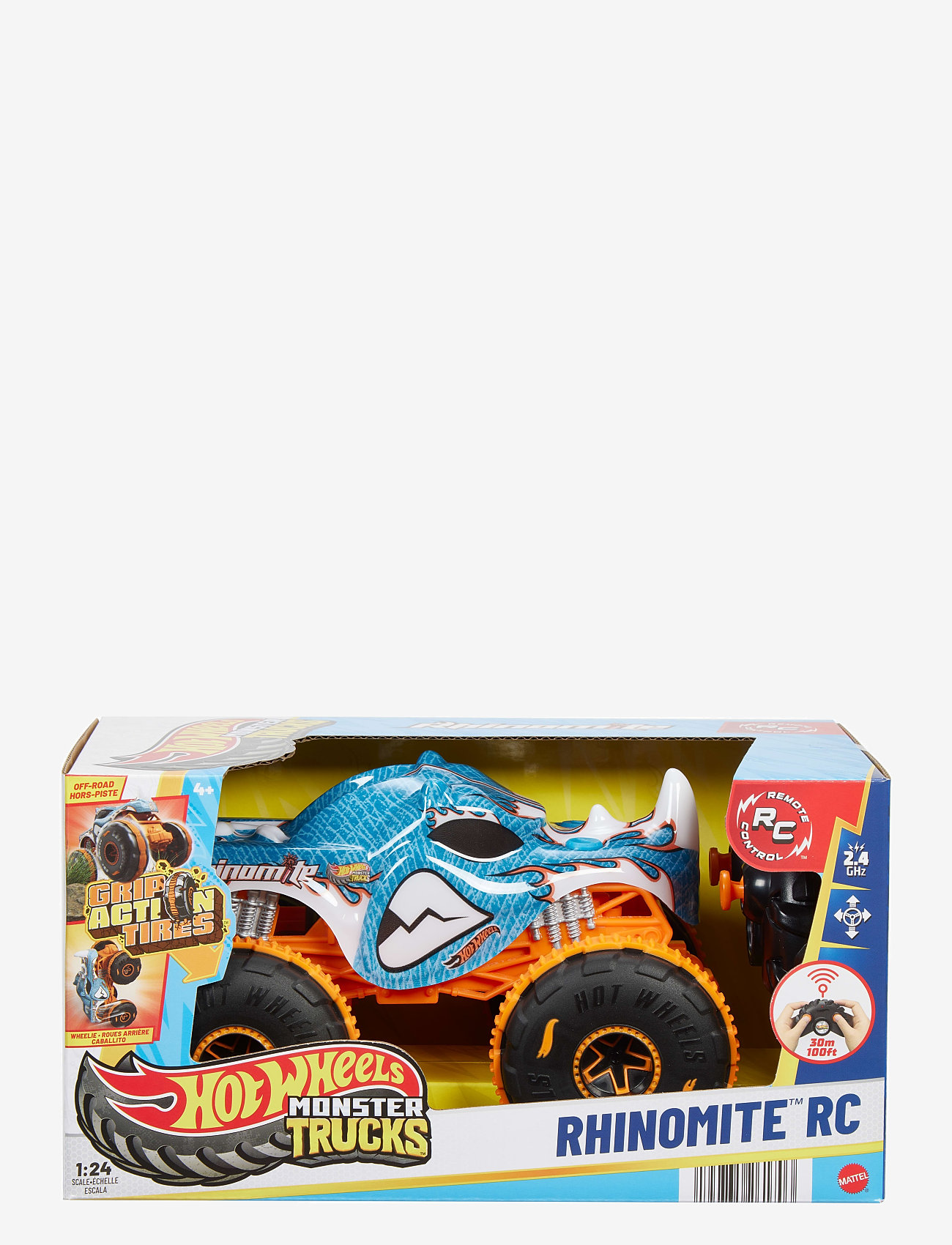 Hot Wheels - HWMT RC 1:24 Rhinomite - kauko-ohjattavat lelut - multi color - 0