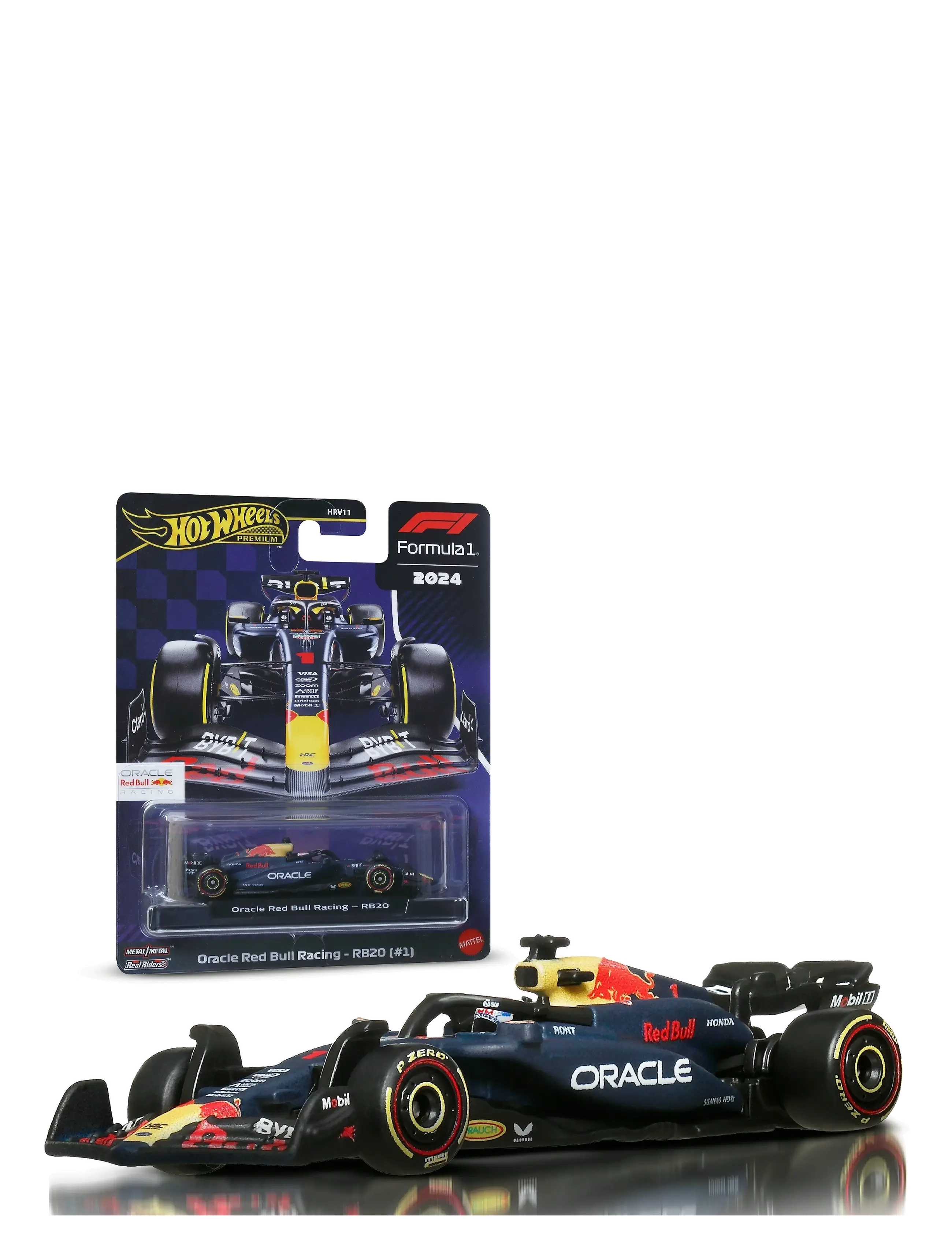 Hot Wheels Premium Formula 1 Collection 1:64 Scale Die-Cast Oracle Red Bull Racing Rb20 Vehicle, One Size, Toy Cars, Mehrfarbig/gemustert - Other Kind