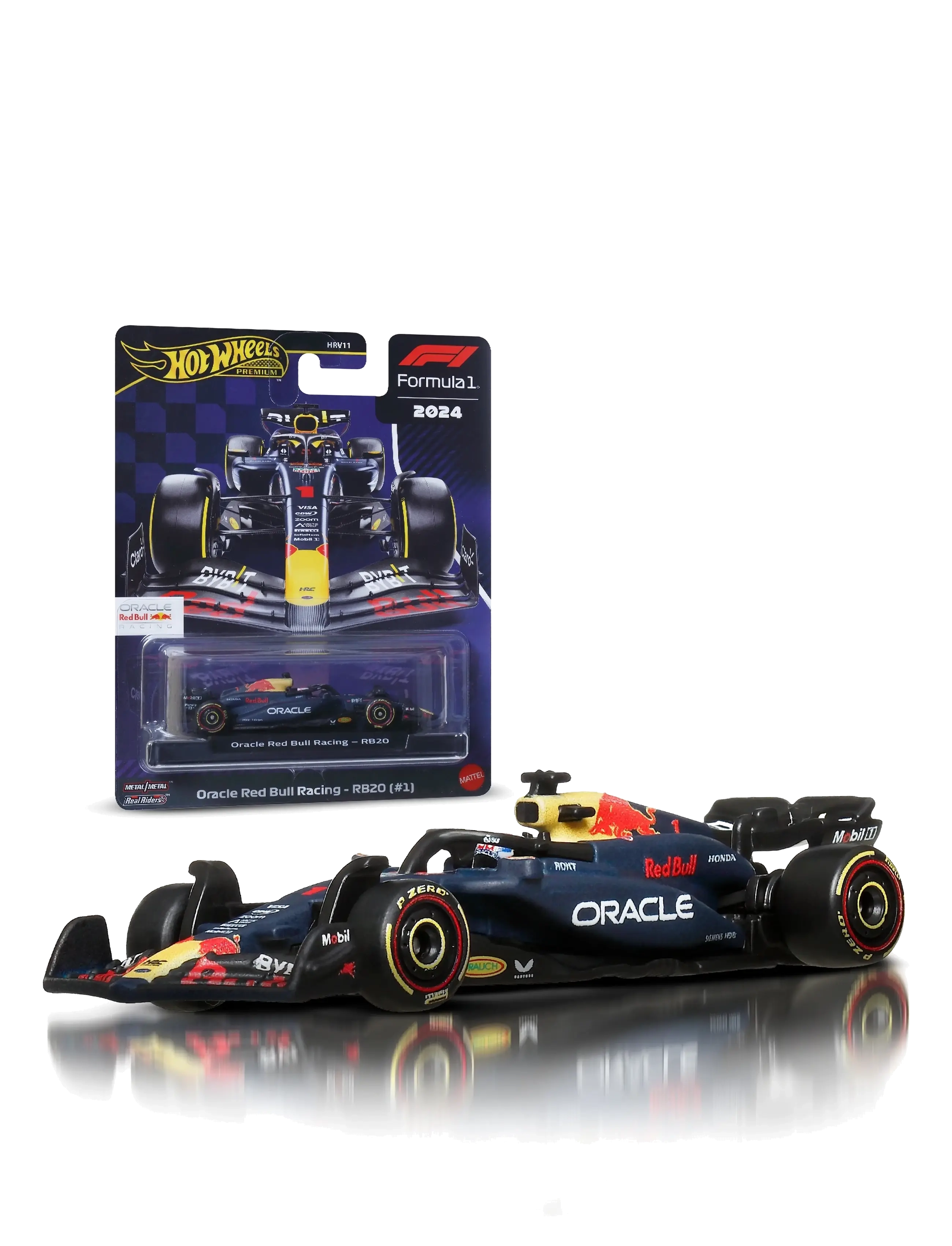 Hot Wheels Premium Formula 1 Collection 1:64 Scale Die-Cast Oracle Red Bull Racing RB20 Vehicle - Hot Wheels - MULTI COLOR / multi