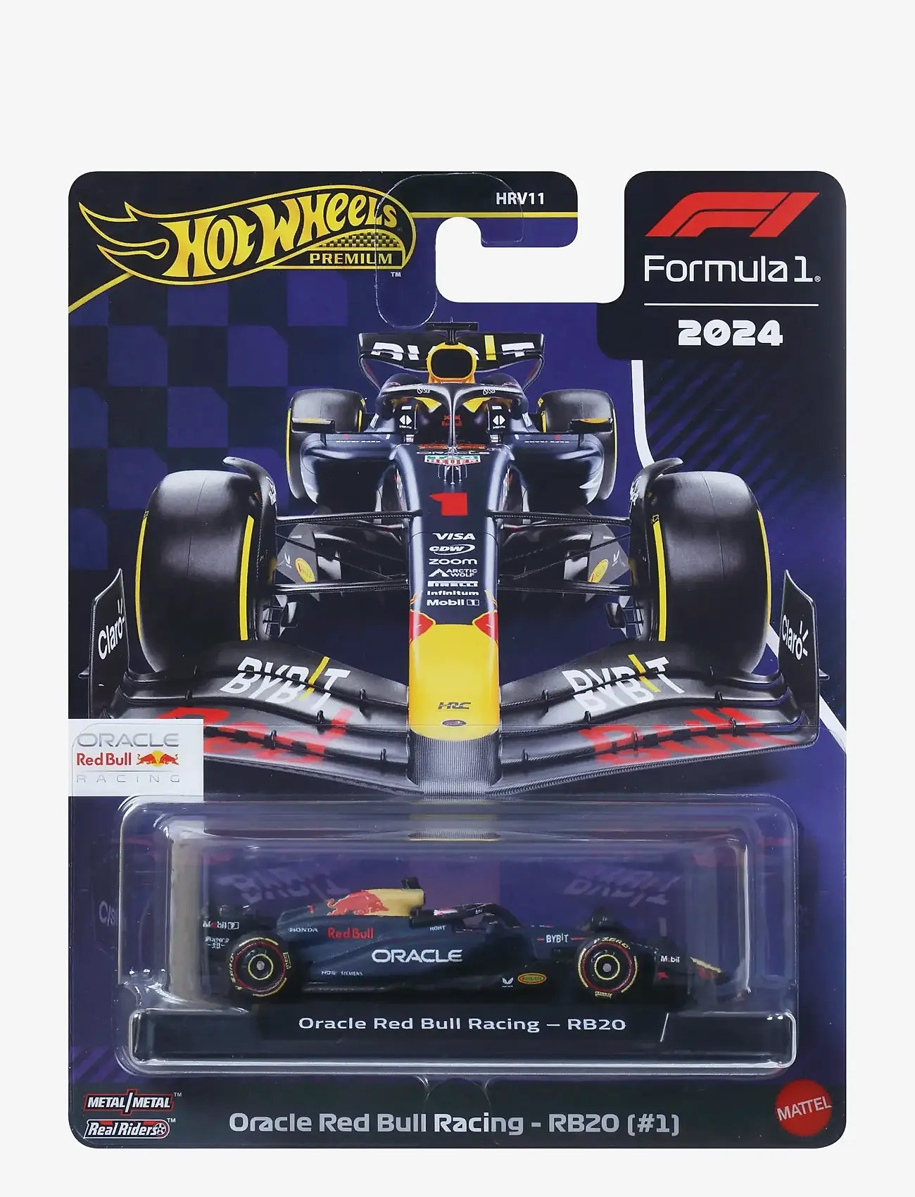 Hot Wheels - Premium Formula 1 Collection 1:64 Scale Die-Cast Oracle Red Bull Racing RB20 Vehicle - leksaksbilar - multi color - 4