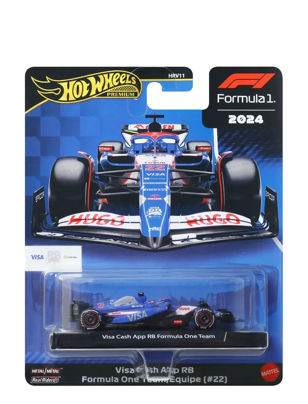 Hot Wheels - 1:64 Scale Premium Die-Cast Formula 1 Collectible Toy Race Car (Styles May Vary) - legetøjsbiler - multi color - 5