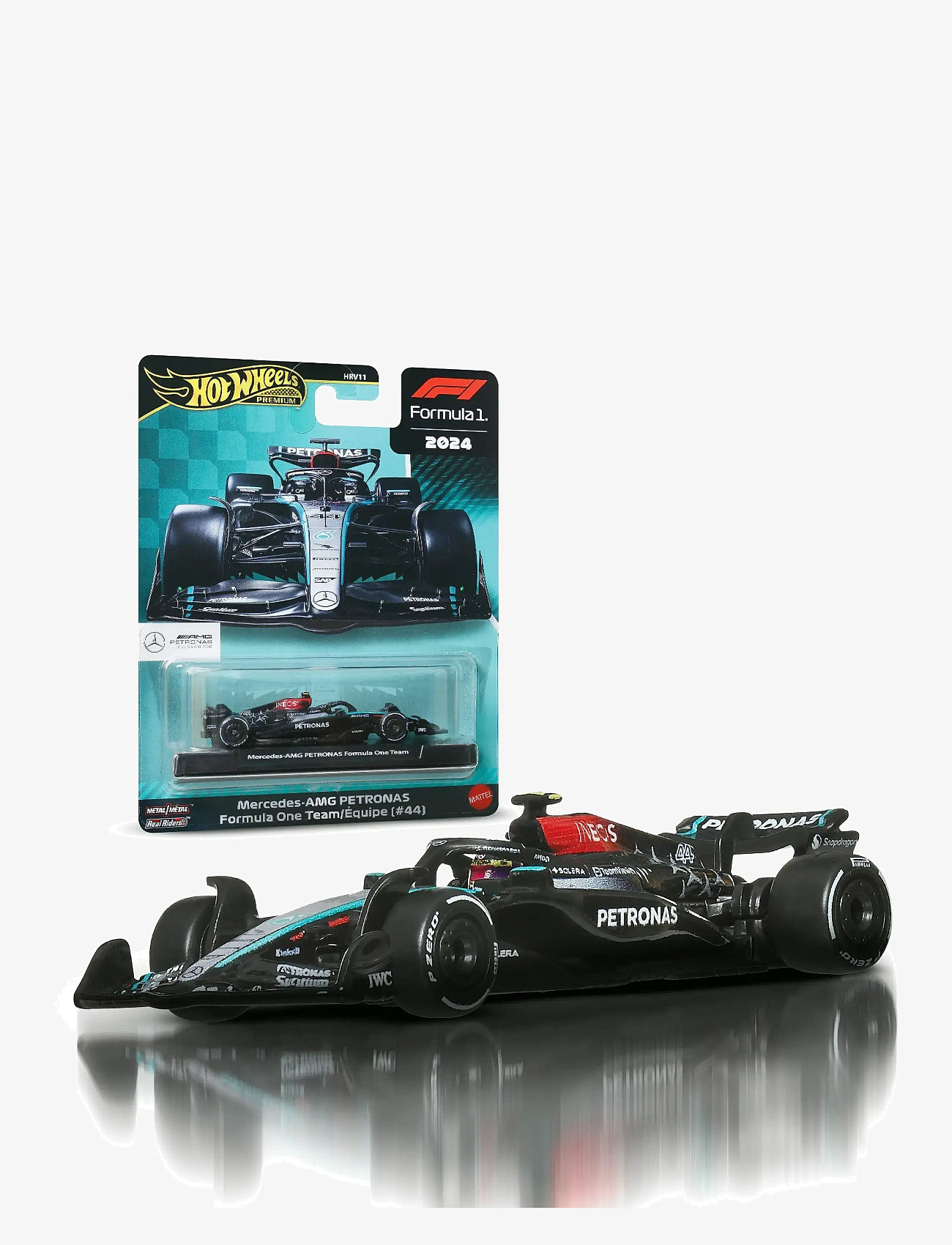 Hot Wheels - Premium Formula 1 1:64 Scale Die-Cast Mercedes-AMG PETRONAS Formula One Team W15 Vehicle - leksaksbilar - multi color - 0