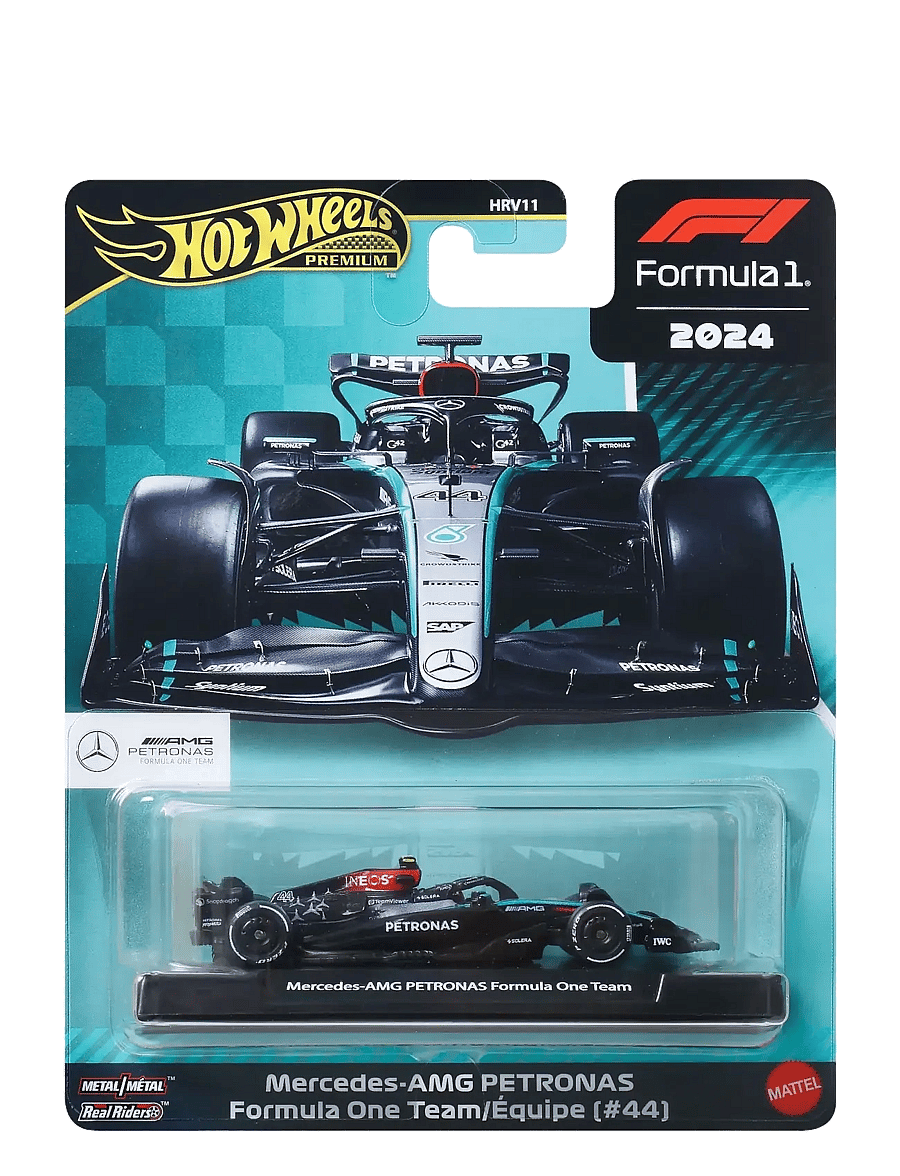 Hot Wheels - Premium Formula 1 1:64 Scale Die-Cast Mercedes-AMG PETRONAS Formula One Team W15 Vehicle - spielzeugautos - multi color - 5