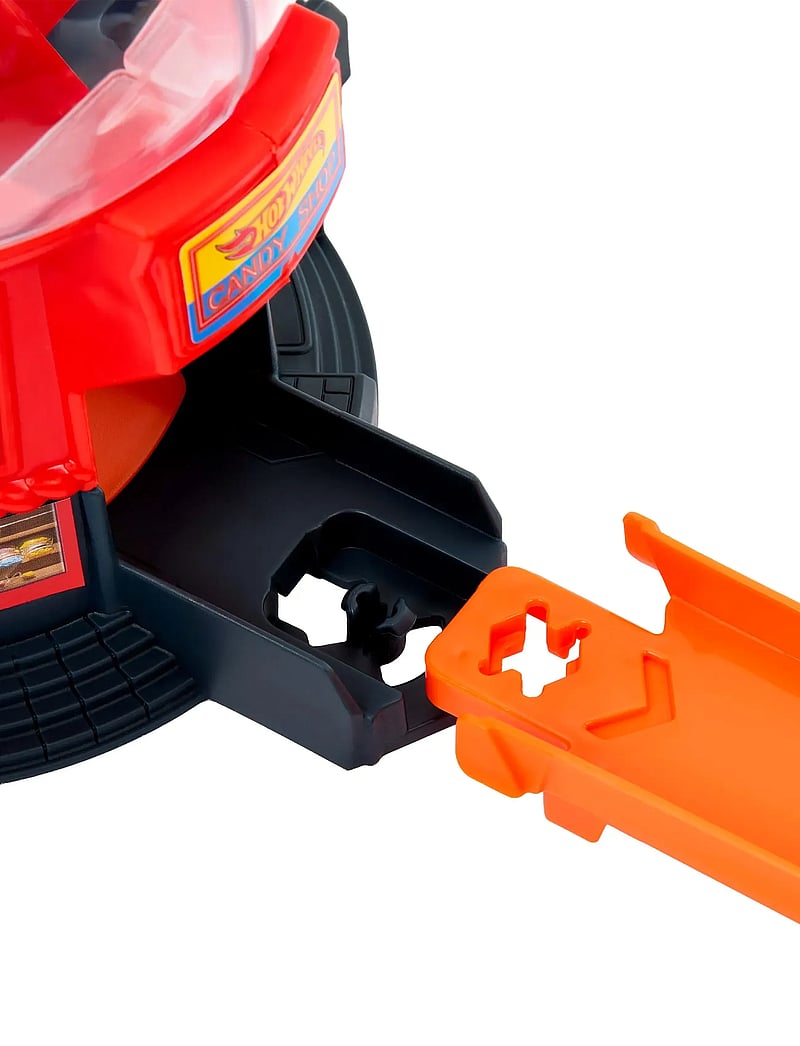 Hot Wheels - City Downtown Candy Shop Playset & 1:64 Scale Die-Cast Toy Car, Speed Snap Track - kugelbahnen - multi color - 5