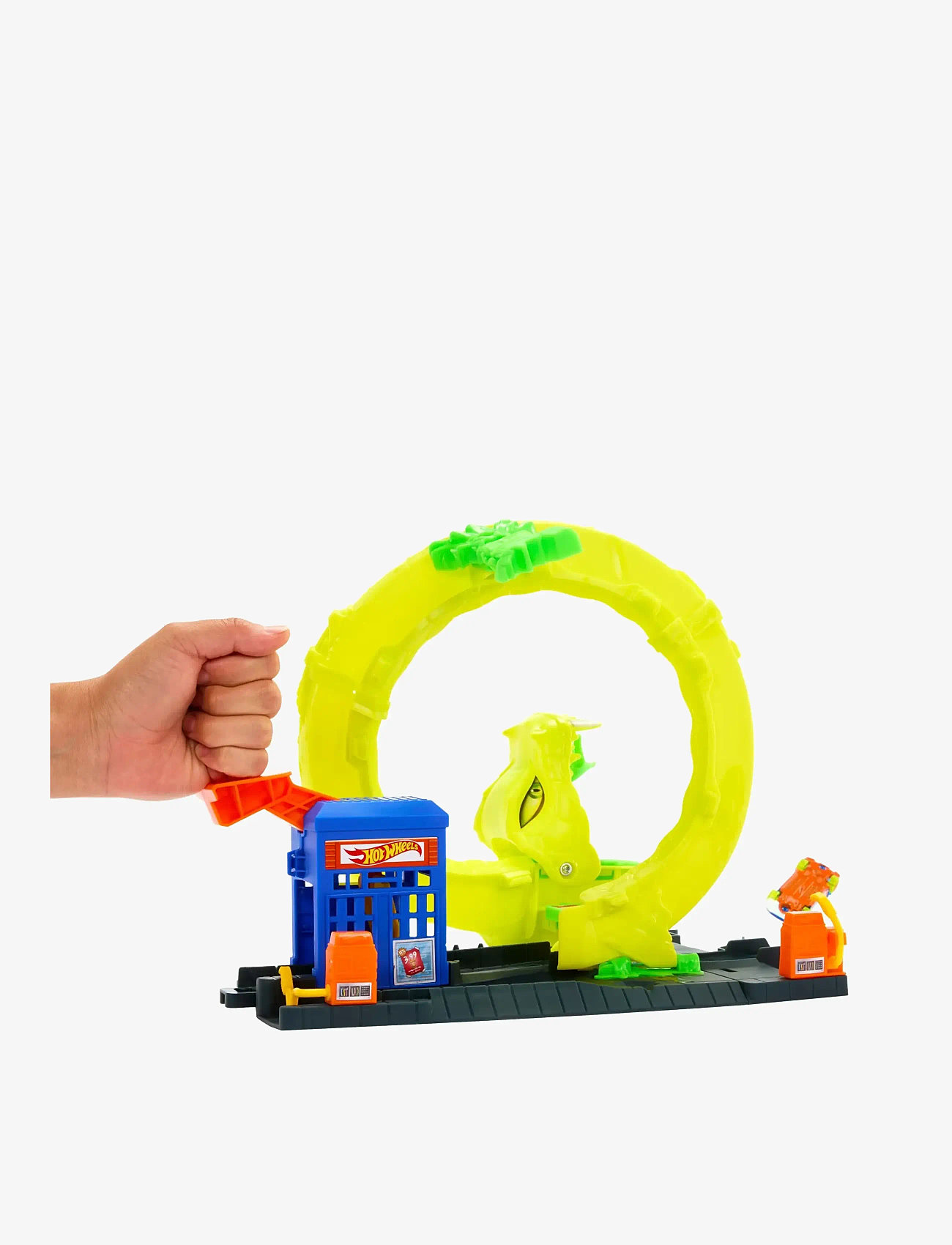 Hot Wheels - HW City Nemesis Snake Fuel Station - bilbanor - multi color - 1