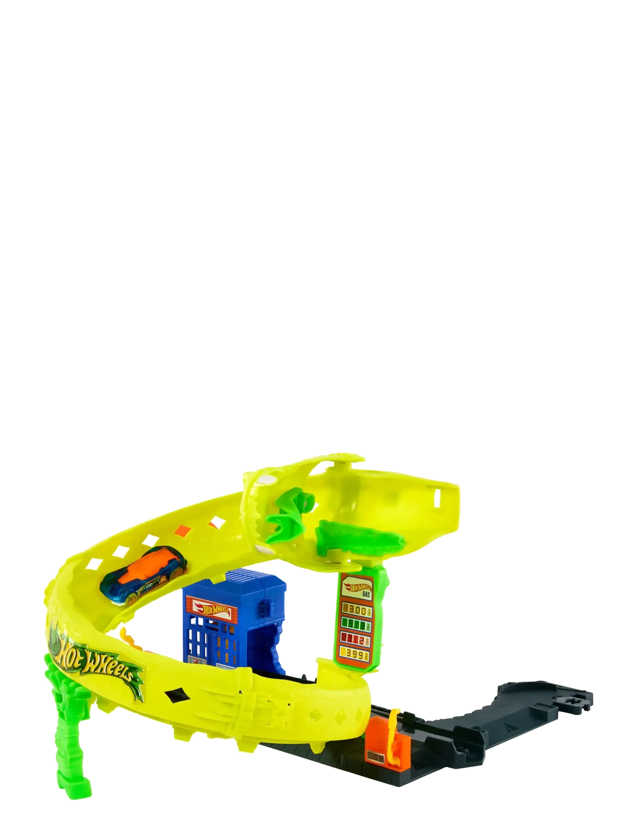 Hot Wheels - City Snake Spiral Attack Playset with 1:64 Scale Die-Cast Toy Car & Speed Snap Track - bilbanor - multi color - 2