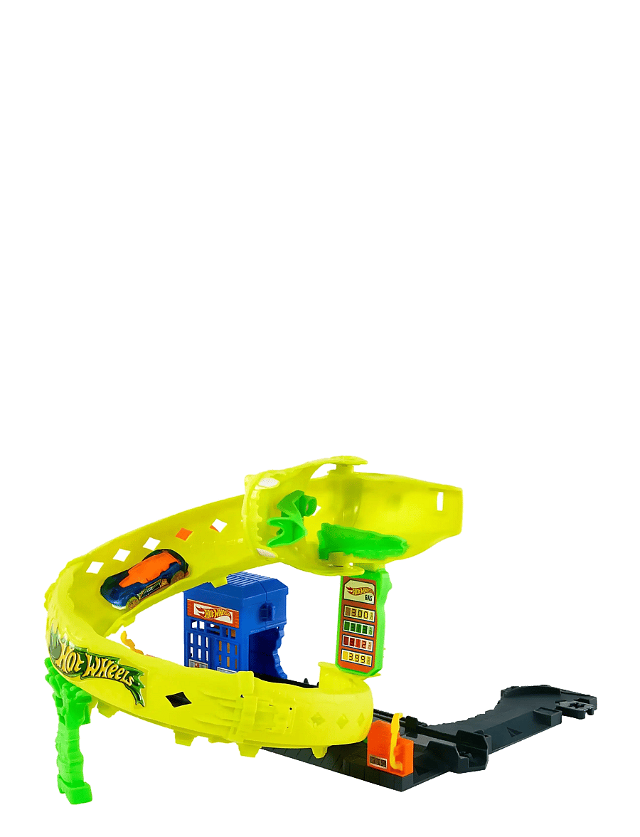 Hot Wheels - City Snake Spiral Attack Playset with 1:64 Scale Die-Cast Toy Car & Speed Snap Track - rennbahnen - multi color - 2