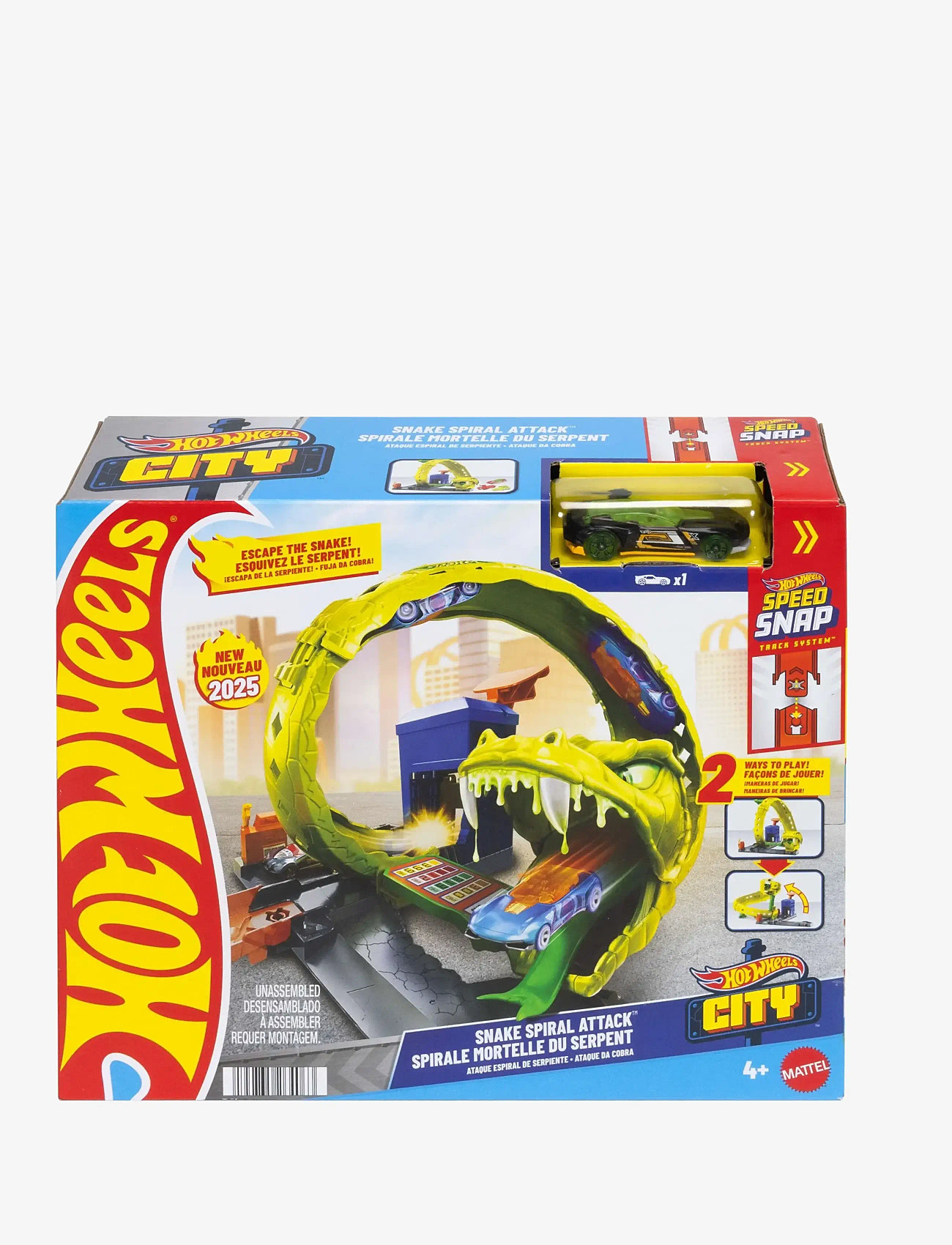 Hot Wheels - HW City Nemesis Snake Fuel Station - bilbanor - multi color - 3