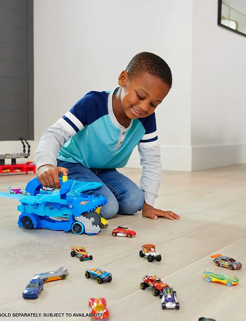 Hot Wheels - City Ultimate Dual Dragon Transporter & 2 1:64 Scale Toy Cars - spielzeugautos - multi color - 0