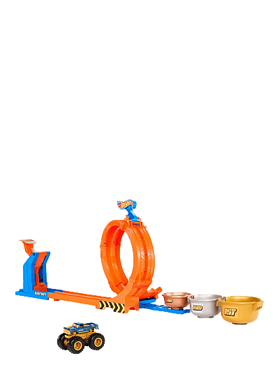 Hot Wheels Monster Trucks Loop-And-Flip Trophy Challenge Playset & Die-Cast Bigfoot Toy Truck - Rennbahnen - MULTI COLOR / multi