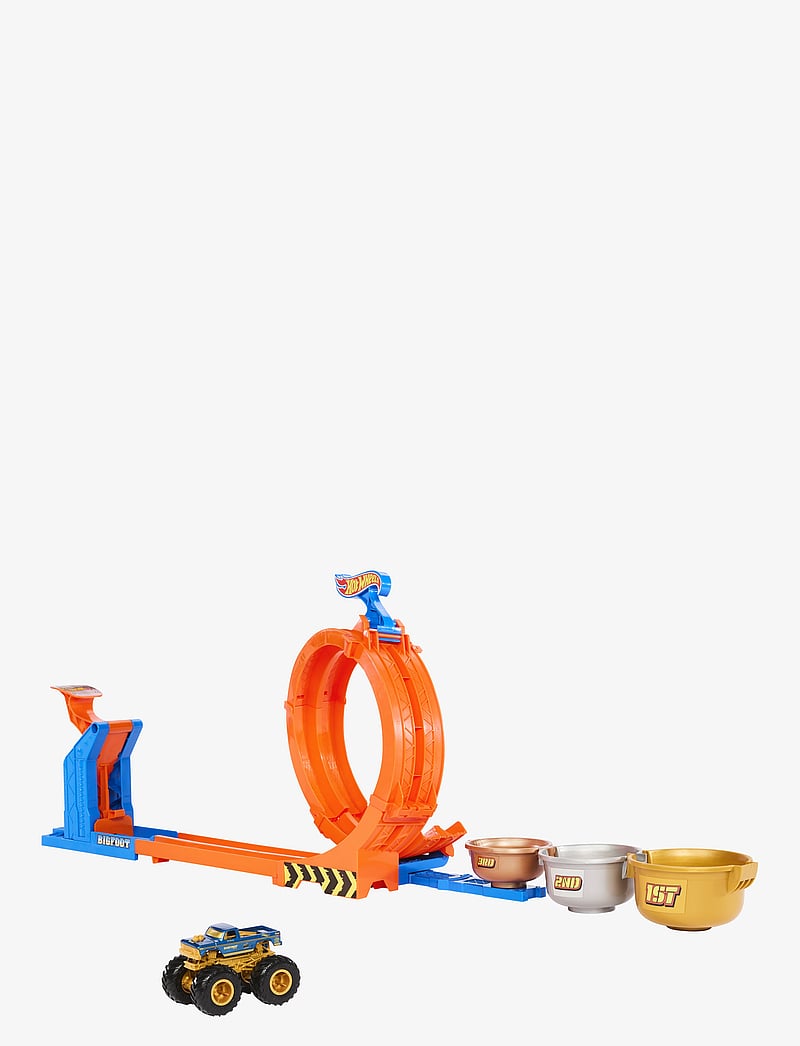 Hot Wheels - Monster Trucks Loop-And-Flip Trophy Challenge Playset & Die-Cast Bigfoot Toy Truck - rennbahnen - multi color - 2
