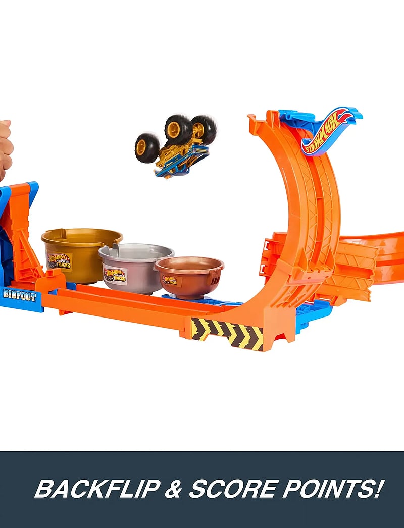 Hot Wheels - Monster Trucks Loop-And-Flip Trophy Challenge Playset & Die-Cast Bigfoot Toy Truck - rennbahnen - multi color - 0